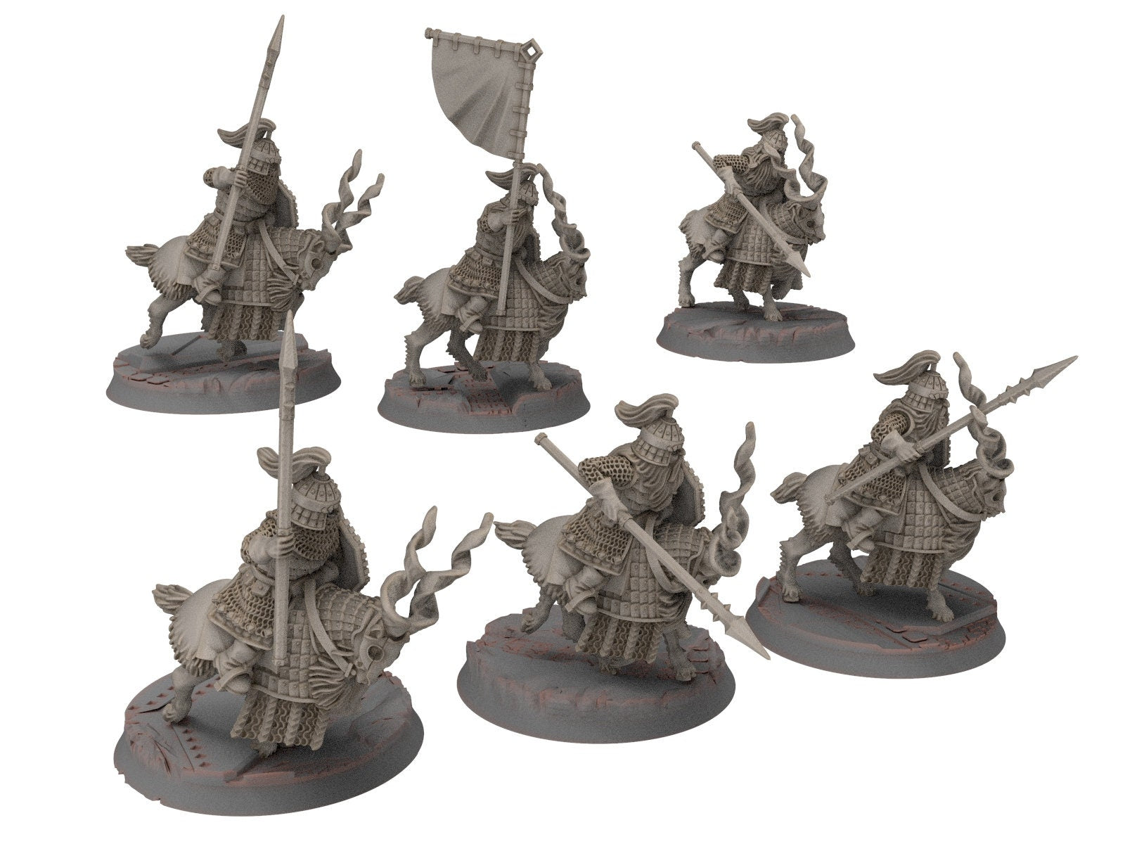 Dwarves - Mountain Goat Cataphracts Banner Bearer