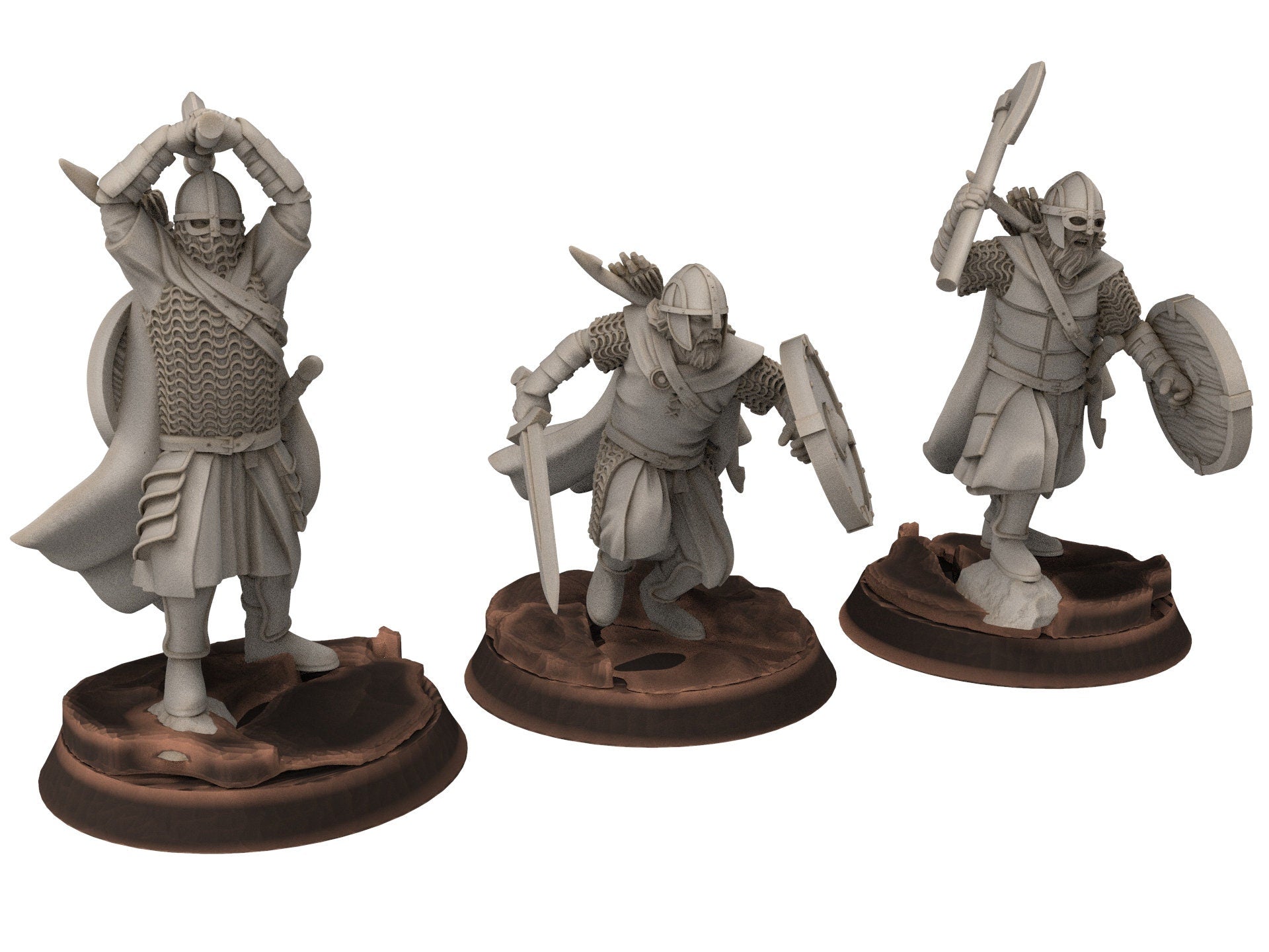 Rohan - Riders of Warhorses Infantry warrior, Knight of Rohan, the Horse-lords, rider of the mark, minis for wargame D&D, Lotr...