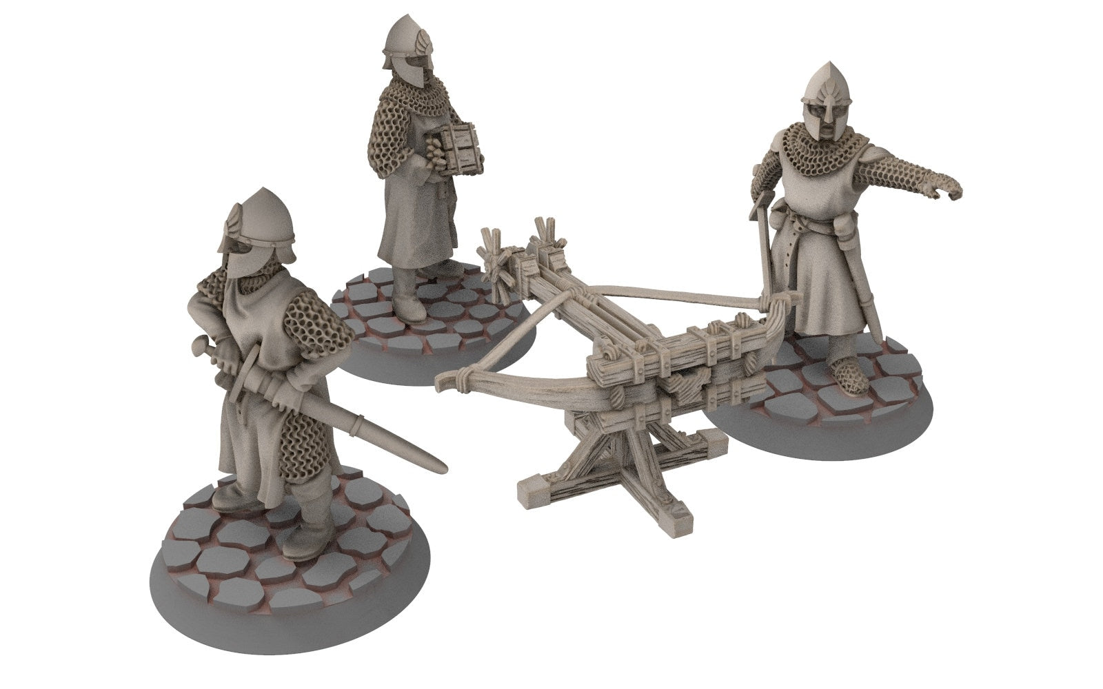 Gandor - Citadel Guard Spearmen at rest, Defender of the city wall