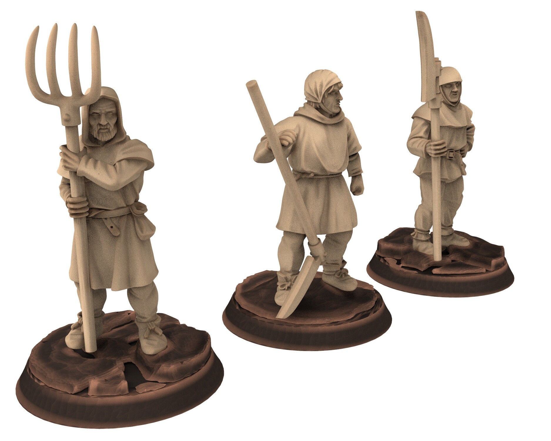 Medieval - Peasant Levy Slingers, 9th 10th 11th 12th 13th century Generic Levy, 28mm Historical Wargame, Saga... Medbury miniatures