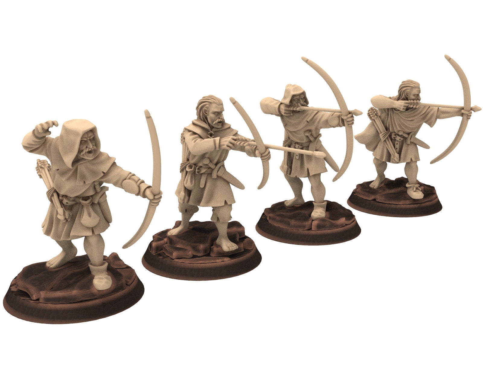 Medieval - Archers, 11 to 15th century, Generic Medieval ranged archers longbow, 28mm Historical Wargame, Saga... Medbury miniatures