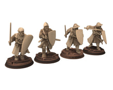 Load image into Gallery viewer, Medieval - Men-at-arms, Spearmen 12 to 15th century, Medieval soldiers 100 Years War, 28mm Historical Wargame, Saga... Medbury miniatures
