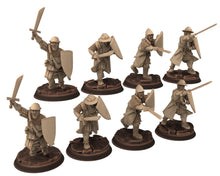 Load image into Gallery viewer, Medieval - Men-at-arms, Spearmen 12 to 15th century, Medieval soldiers 100 Years War, 28mm Historical Wargame, Saga... Medbury miniatures
