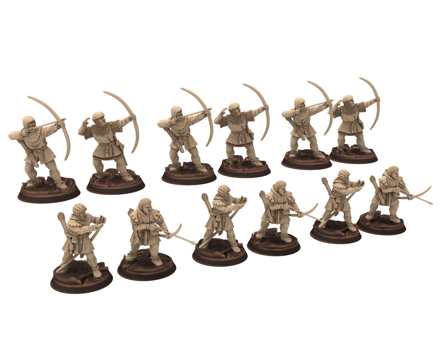 Medieval - 32mm - Breton Men-at-arms on foot, Army bundle 12 to 15th century, Middle age, Historical/fantasy Wargame... Medbury miniatures