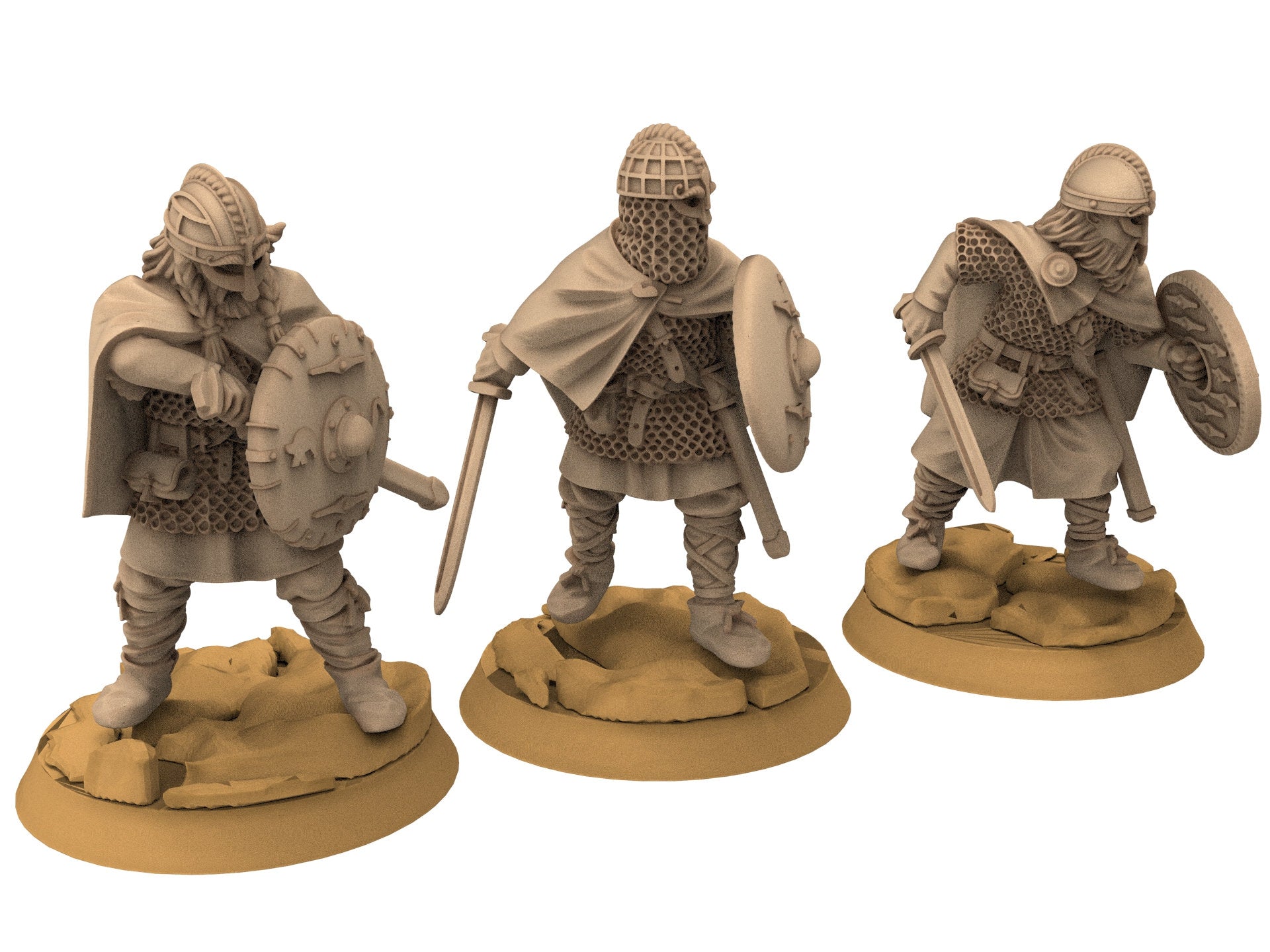 Vendel Era - Bundle army, Warriors Warband, Germanic Tribe, 7 century, miniatures 28mm, Infantry for wargame Historical... Medbury miniature