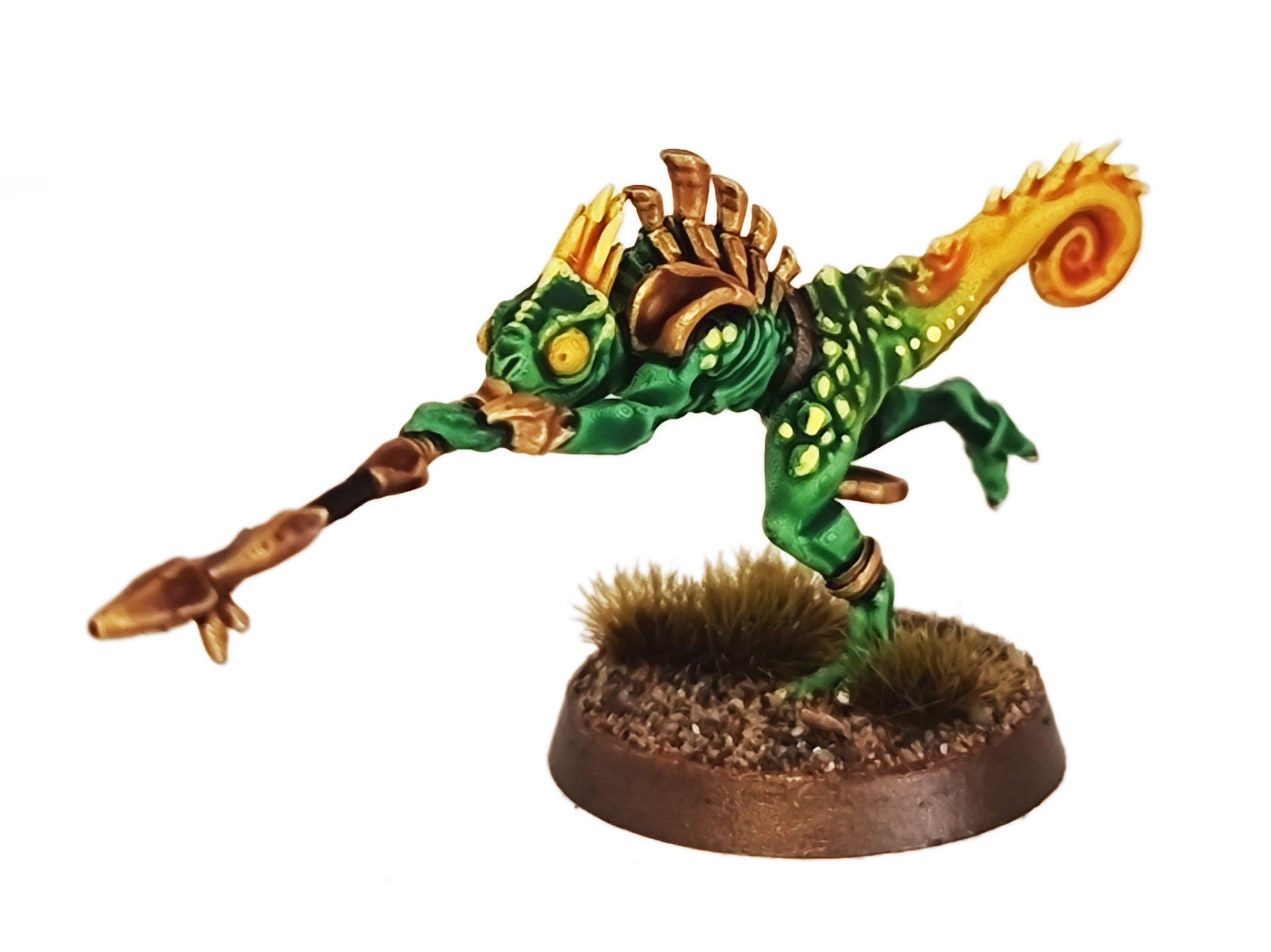 Lost temple - Commando Chameleon skink lizardmen from the East usable for Oldhammer, battle, king of wars, 9th age