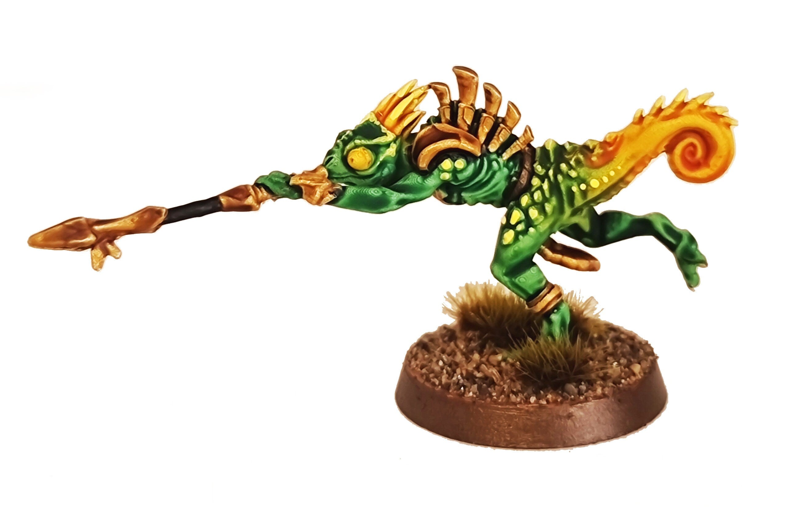 Lost temple - Commando Chameleon skink lizardmen from the East usable for Oldhammer, battle, king of wars, 9th age