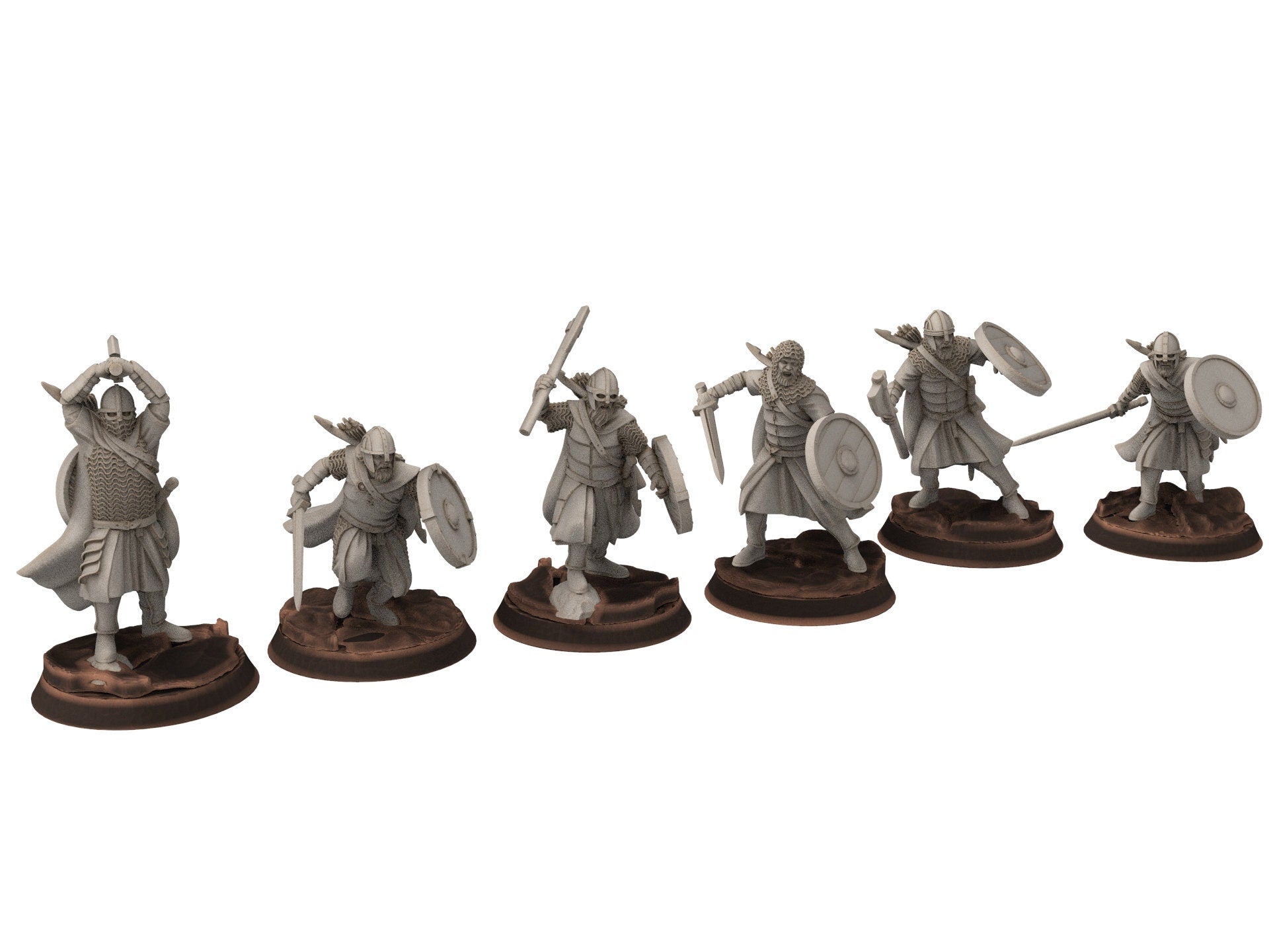 Rohan - Riders of Warhorses Infantry warrior, Knight of Rohan, the Horse-lords, rider of the mark, minis for wargame D&D, Lotr...