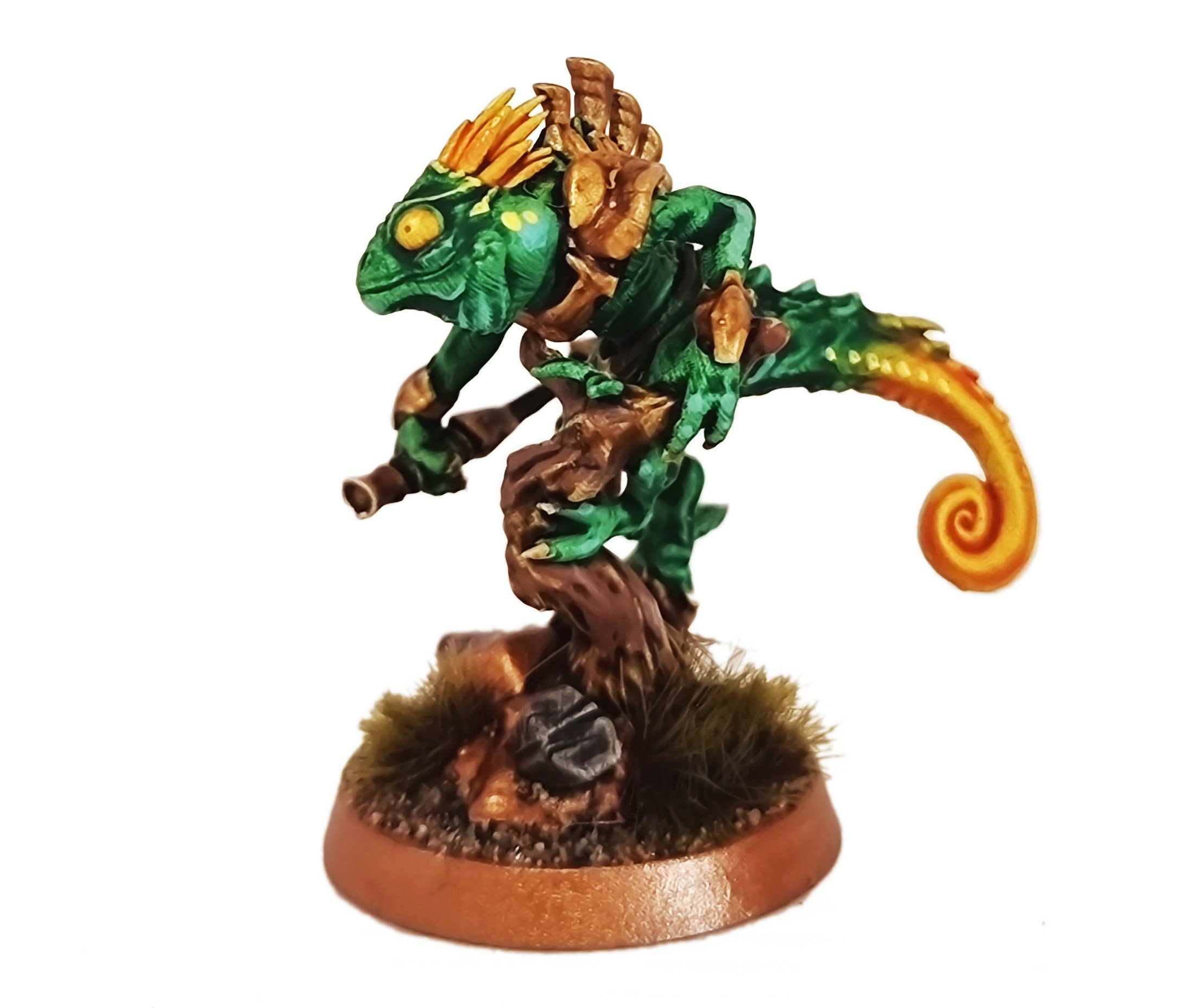Lost temple - Commando Chameleon skink lizardmen from the East usable for Oldhammer, battle, king of wars, 9th age
