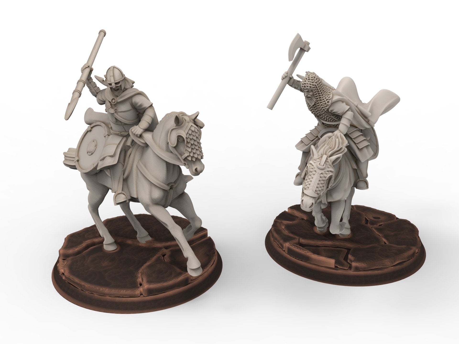 Rohan - West Human Riders, Knight of Rohan, the Horse-lords, rider of the mark, Davale, minis for wargame D&D, Lotr...