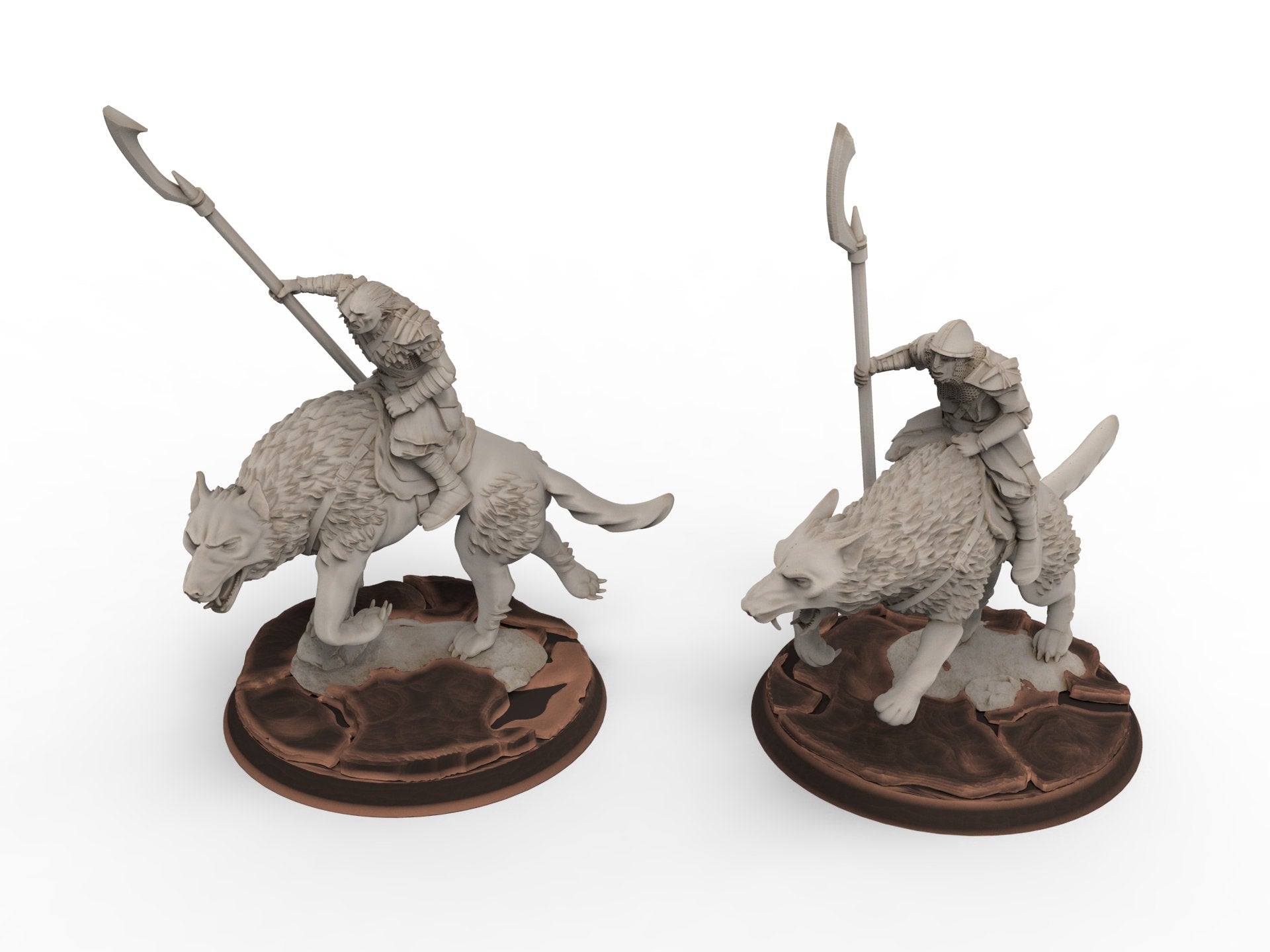 Orc horde - Orc Warg Rider , Orc warriors warband, Davale, Middle rings miniatures pour wargame D&D, Lotr...