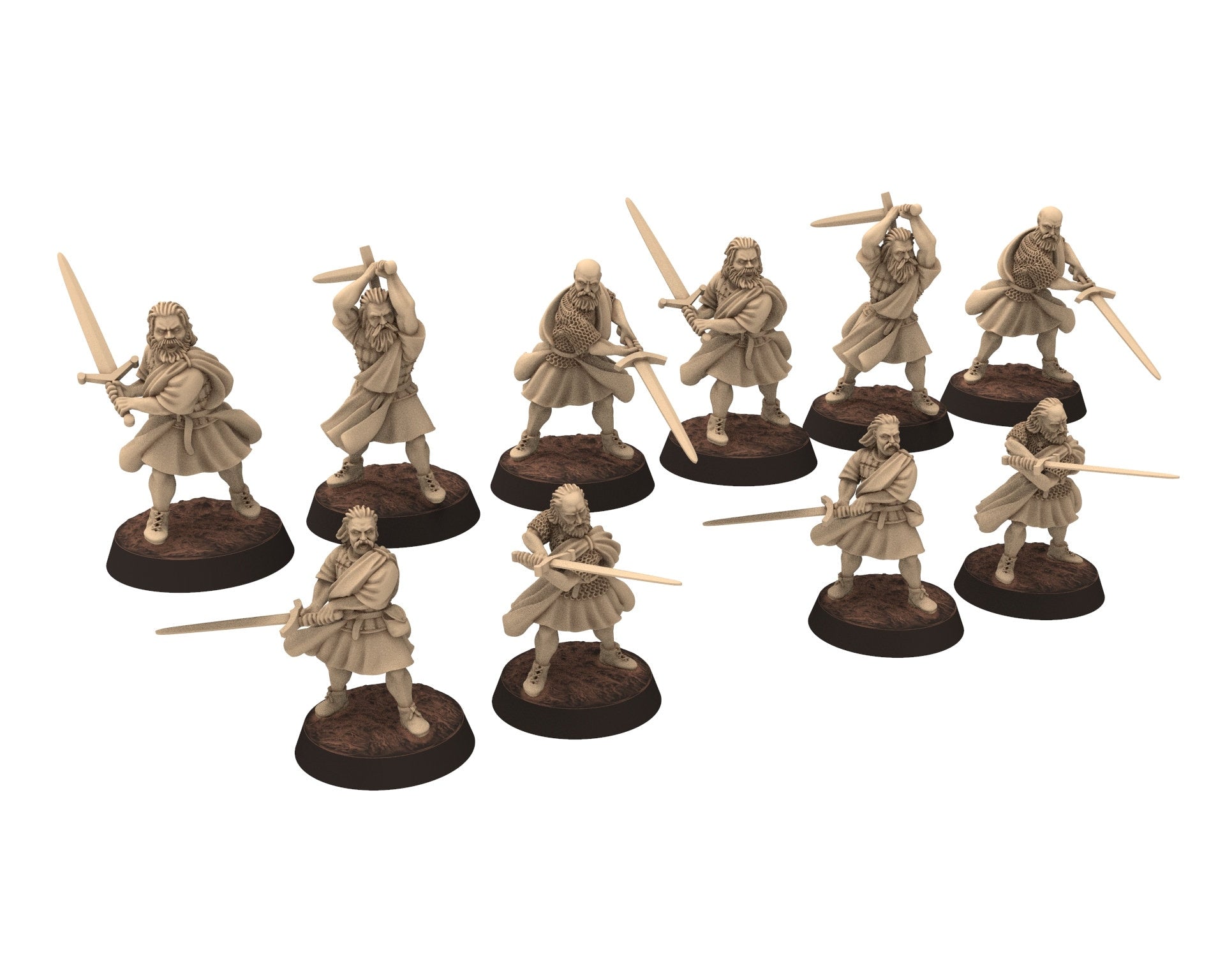 Medieval - Scotland - Highlanders, Hero of the 13th 14th century Medieval, 28mm Historical Wargame, Saga... Medbury miniatures