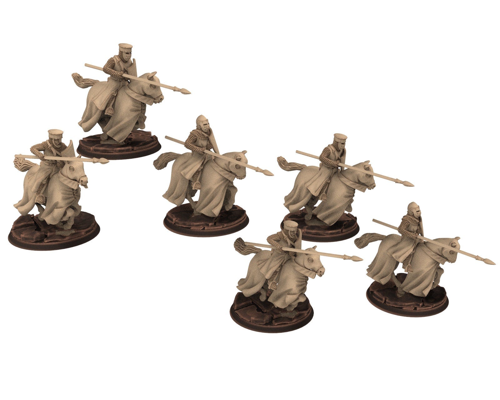 Medieval - Noble Knights bundle, 13th century Generic men at arms Medieval Knights, 28mm Historical Wargame, Saga... Medbury miniatures