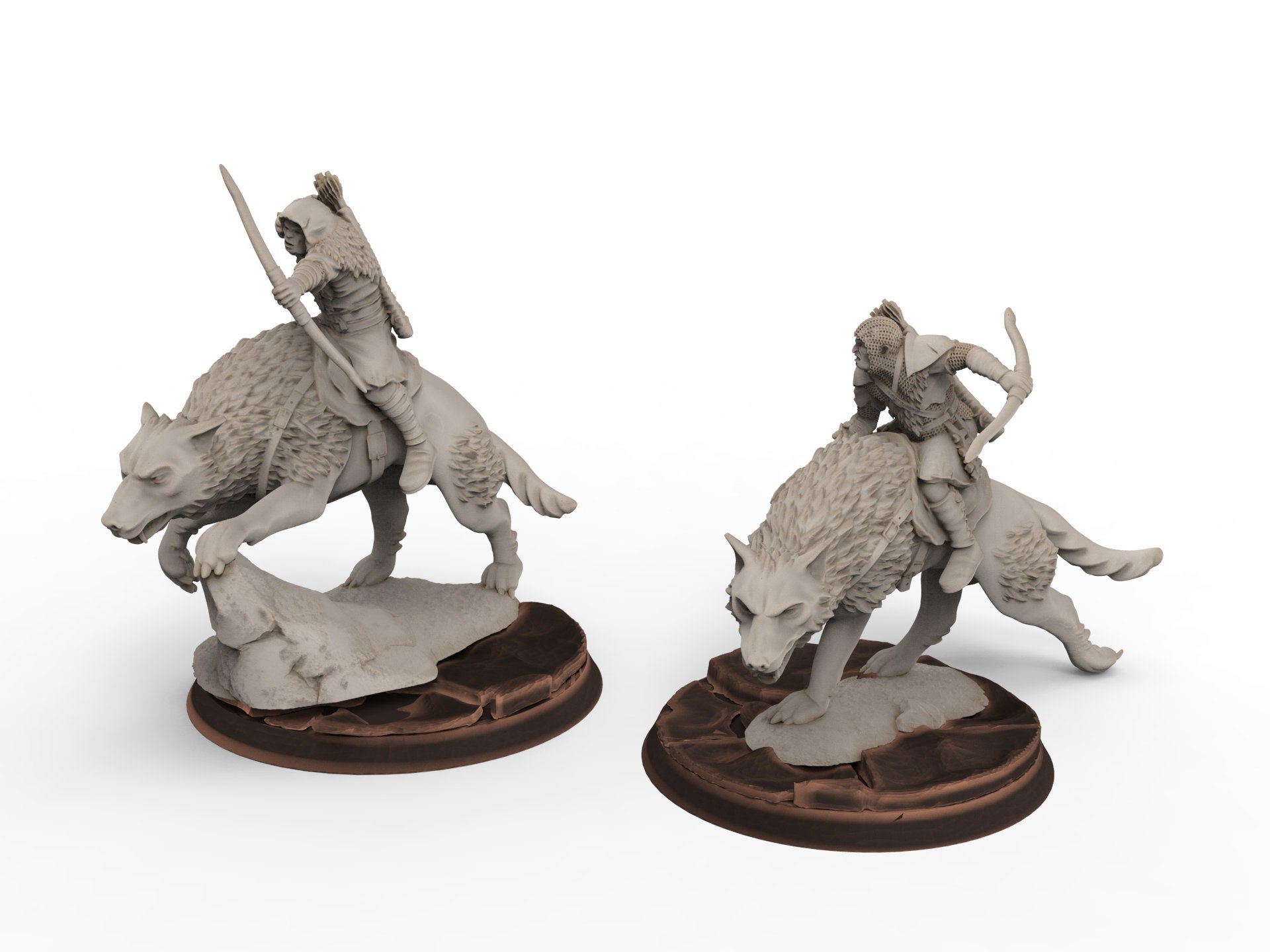 Orc horde - Orc Warg Rider , Orc warriors warband, Davale, Middle rings miniatures pour wargame D&D, Lotr...