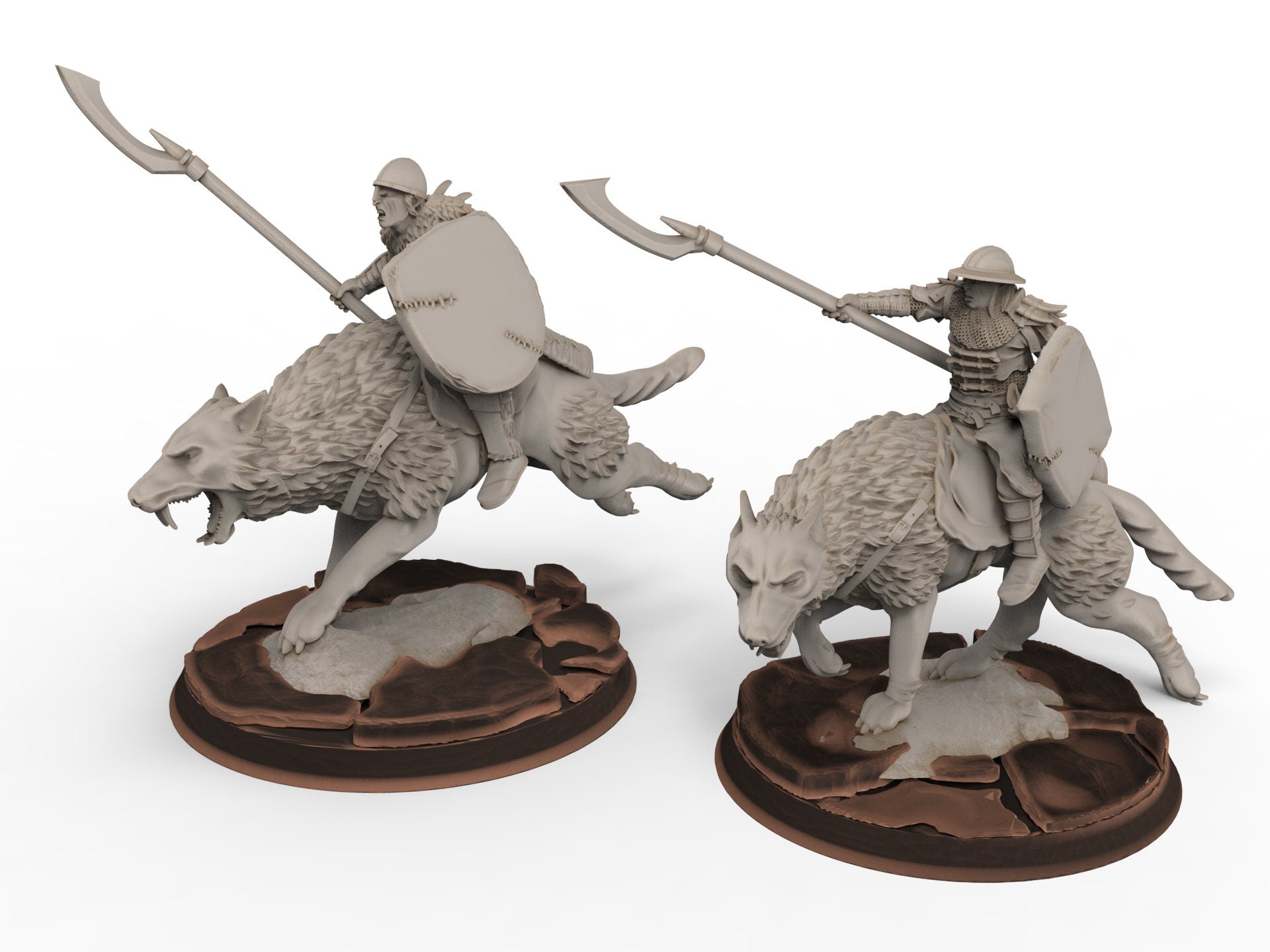 Orc horde - Orc Warg Rider , Orc warriors warband, Davale, Middle rings miniatures pour wargame D&D, Lotr...