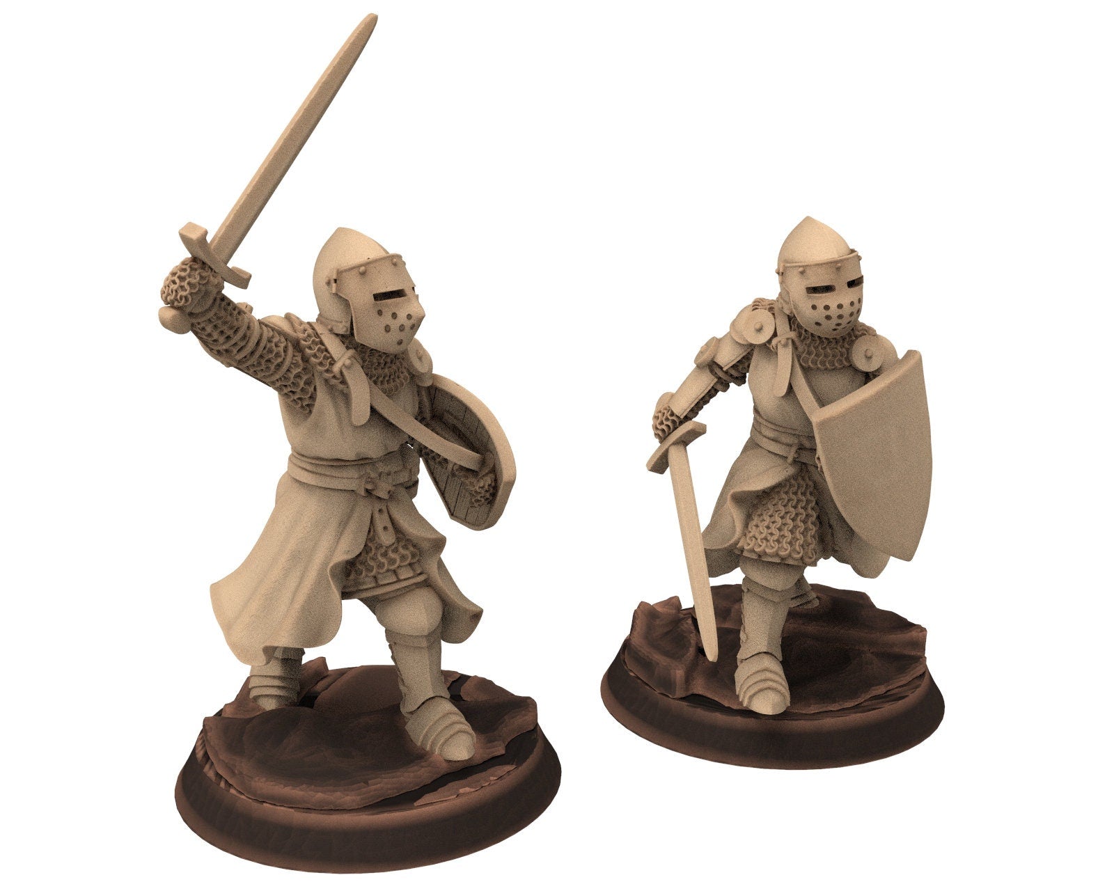 Medieval - Noble Knights, 14th century Generic men at arms Medieval Knights, 28mm Historical Wargame, Saga... Medbury miniatures