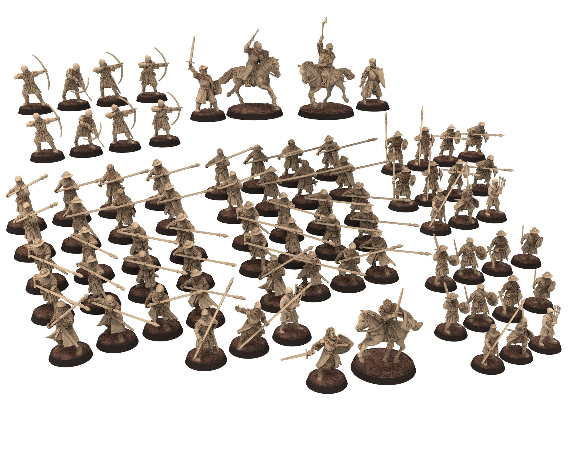 Medieval - Scotland - Highlanders, Hero of the 13th 14th century Medieval, 28mm Historical Wargame, Saga... Medbury miniatures
