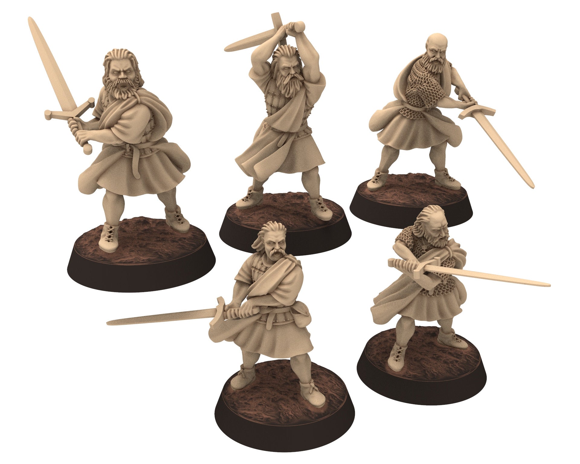 Medieval - Scotland - Highlanders, Hero of the 13th 14th century Medieval, 28mm Historical Wargame, Saga... Medbury miniatures