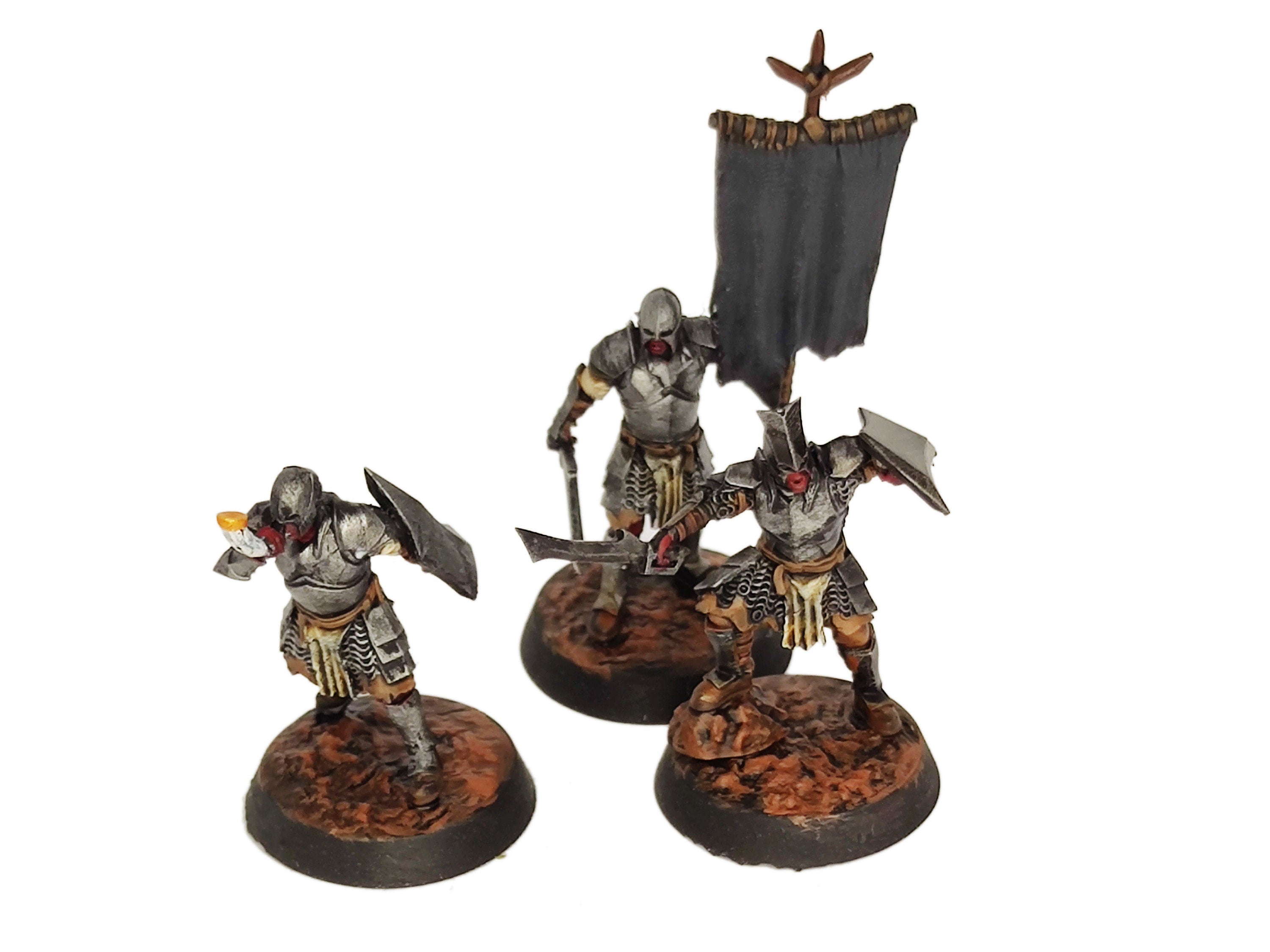 Orc horde - Super orcs spearmen, Orc warriors warband, Middle rings miniatures pour wargame D&D, SDA...