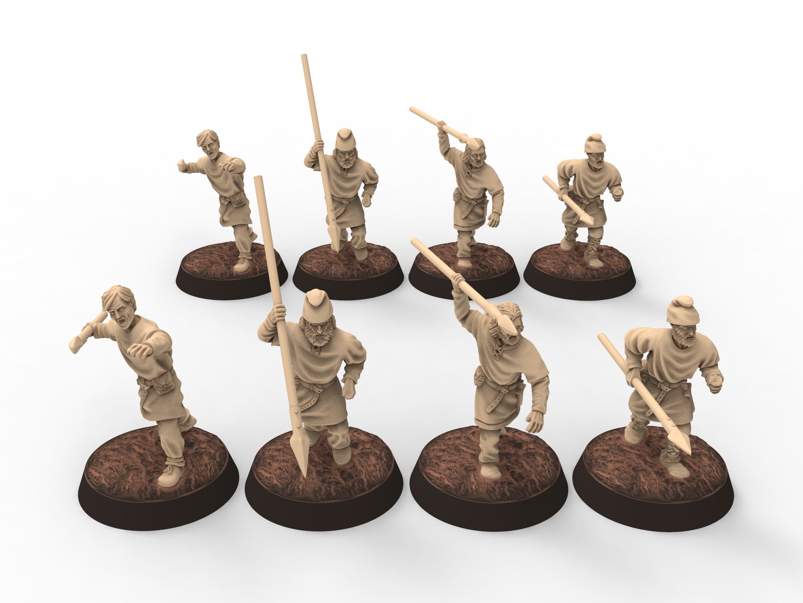 Medieval - Ceorls, 11th century, Ceorl Swordmen, 28mm Historical Wargame, Saga... Medbury miniatures