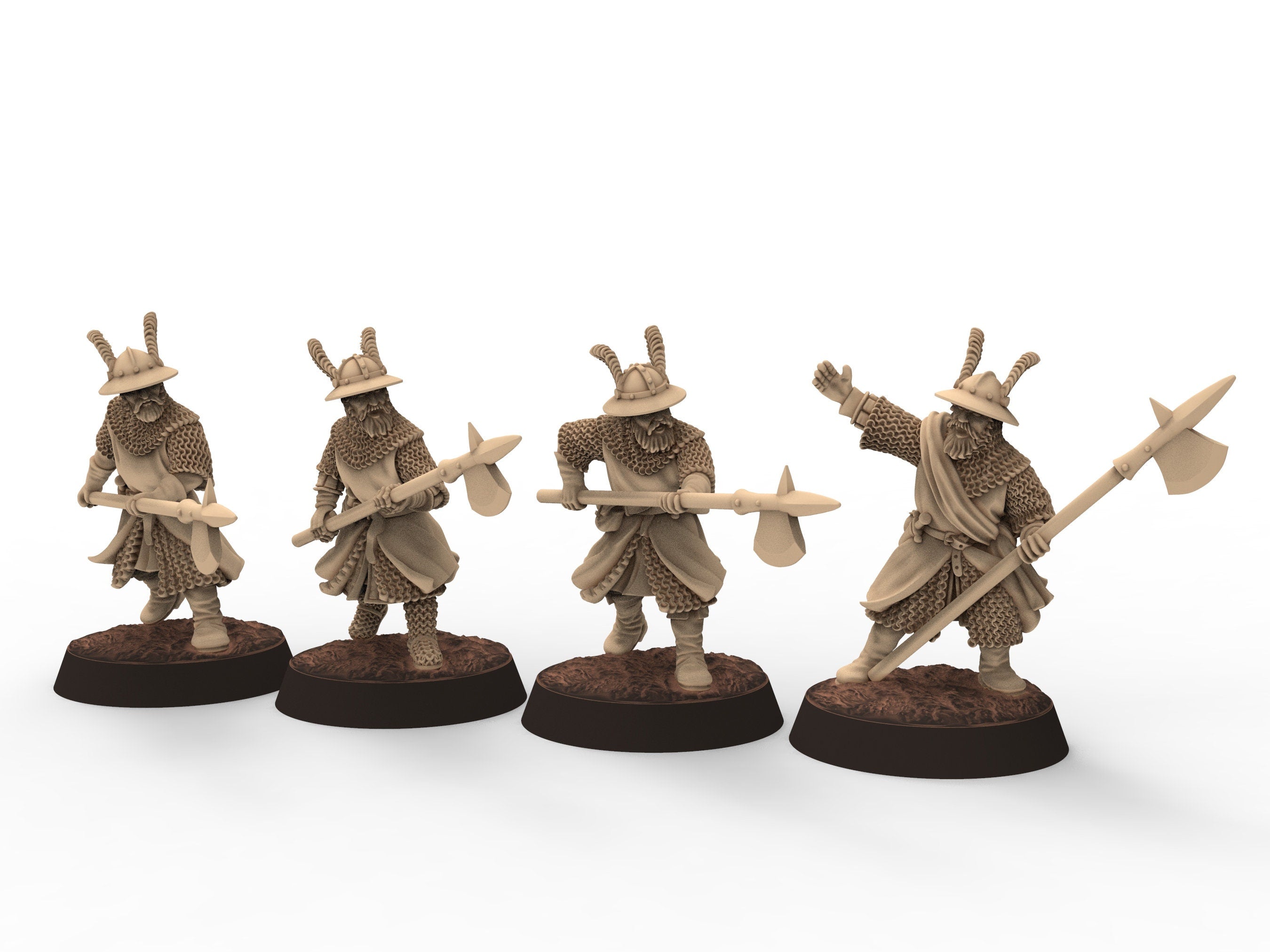 Medieval - Lords retinue, 11th century, Medieval soldiers, 28mm Historical Wargame, Saga... Medbury miniatures