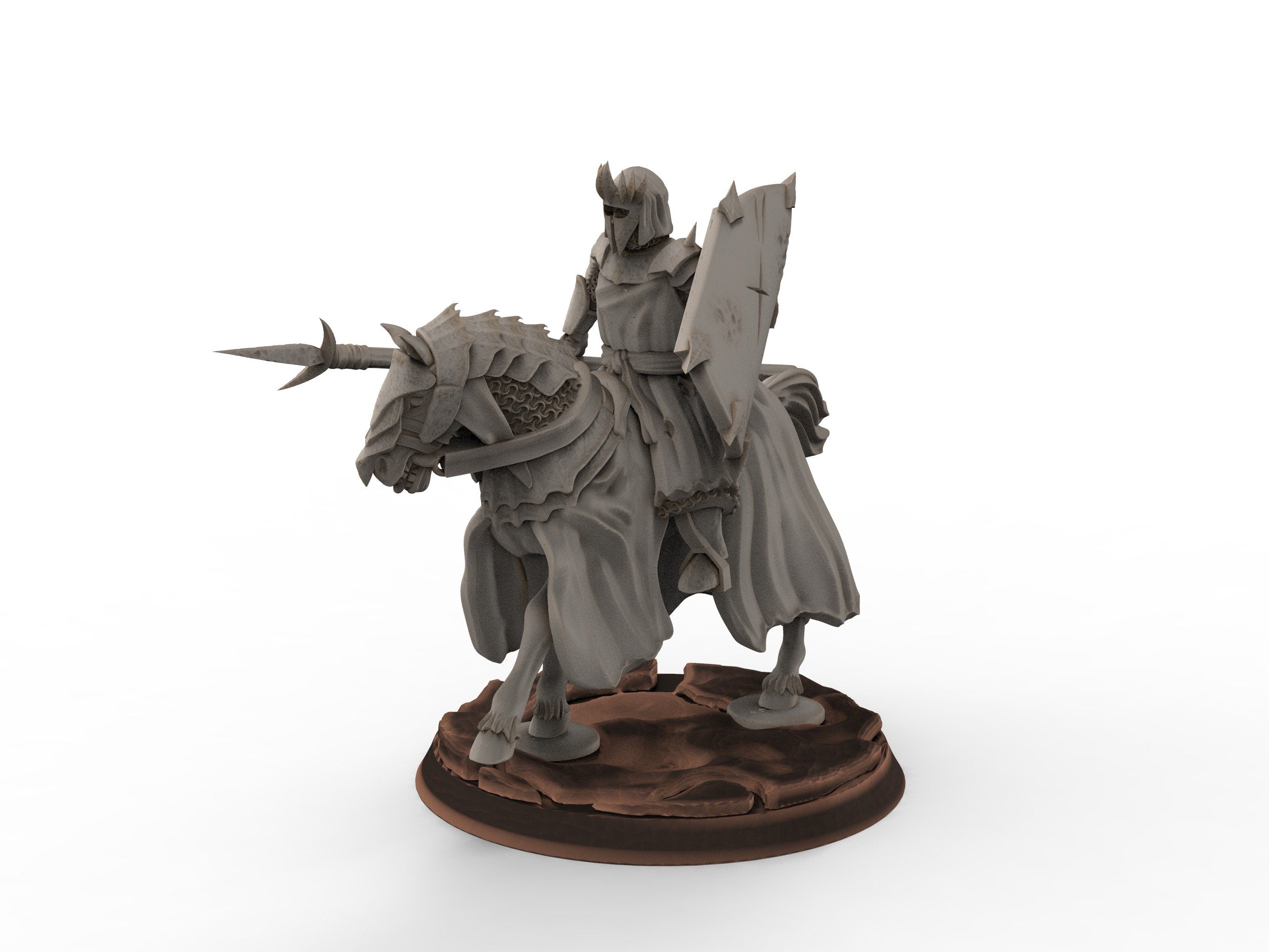 Orcs horde - Dark Souled Troops Mounted, ruins city river, Middle rings miniatures for wargame D&D, Lotr.. Khurzluk Miniatures