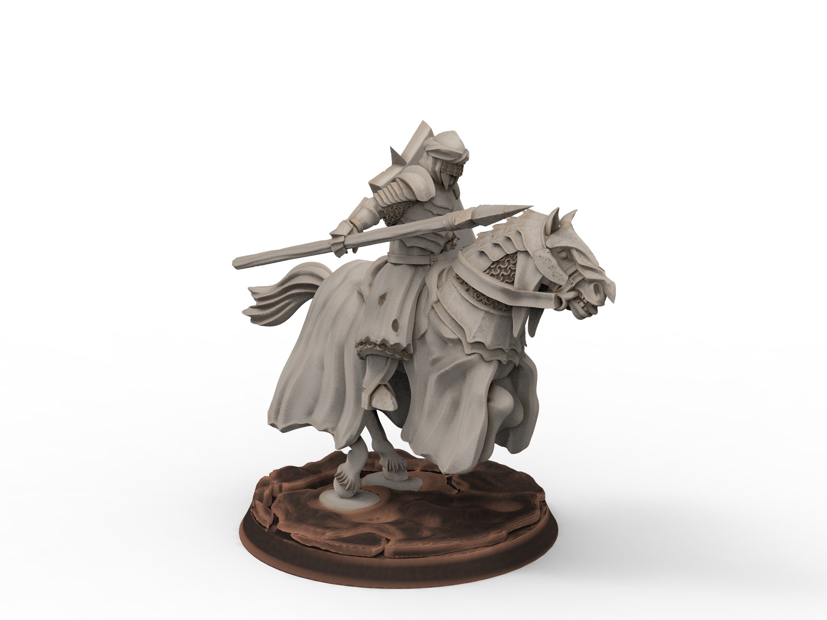 Orcs horde - Dark Souled Troops Mounted, ruins city river, Middle rings miniatures for wargame D&D, Lotr.. Khurzluk Miniatures