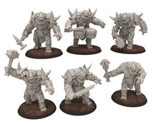 Load image into Gallery viewer, Orc horde - The Black Door War Troll V5, Beast of war created by the Dark Lord, Detailled Dark Lord Miniatures for wargame D&amp;D, Lotr..
