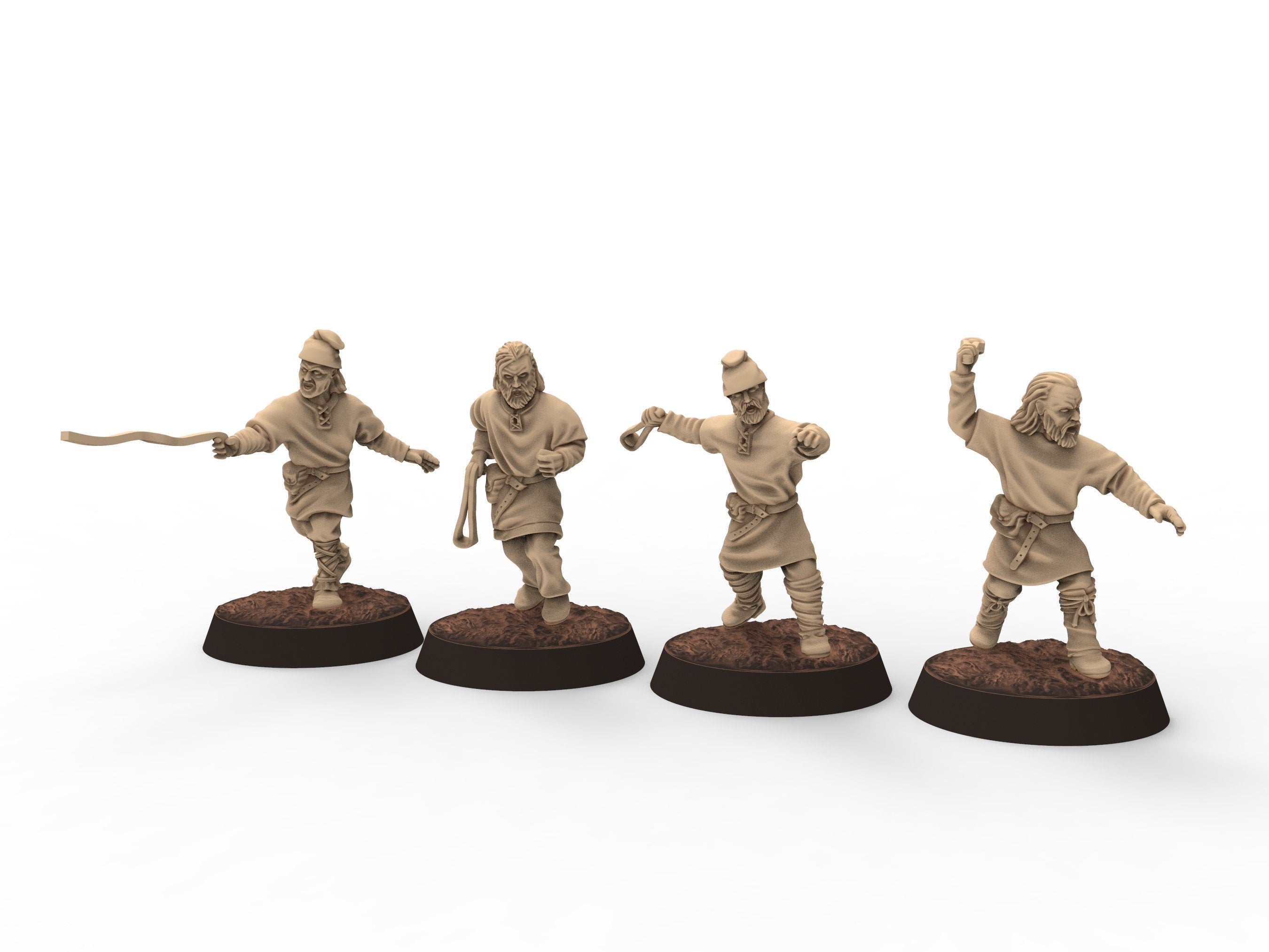 Medieval - Ceorls, 11th century, Ceorl Swordmen, 28mm Historical Wargame, Saga... Medbury miniatures