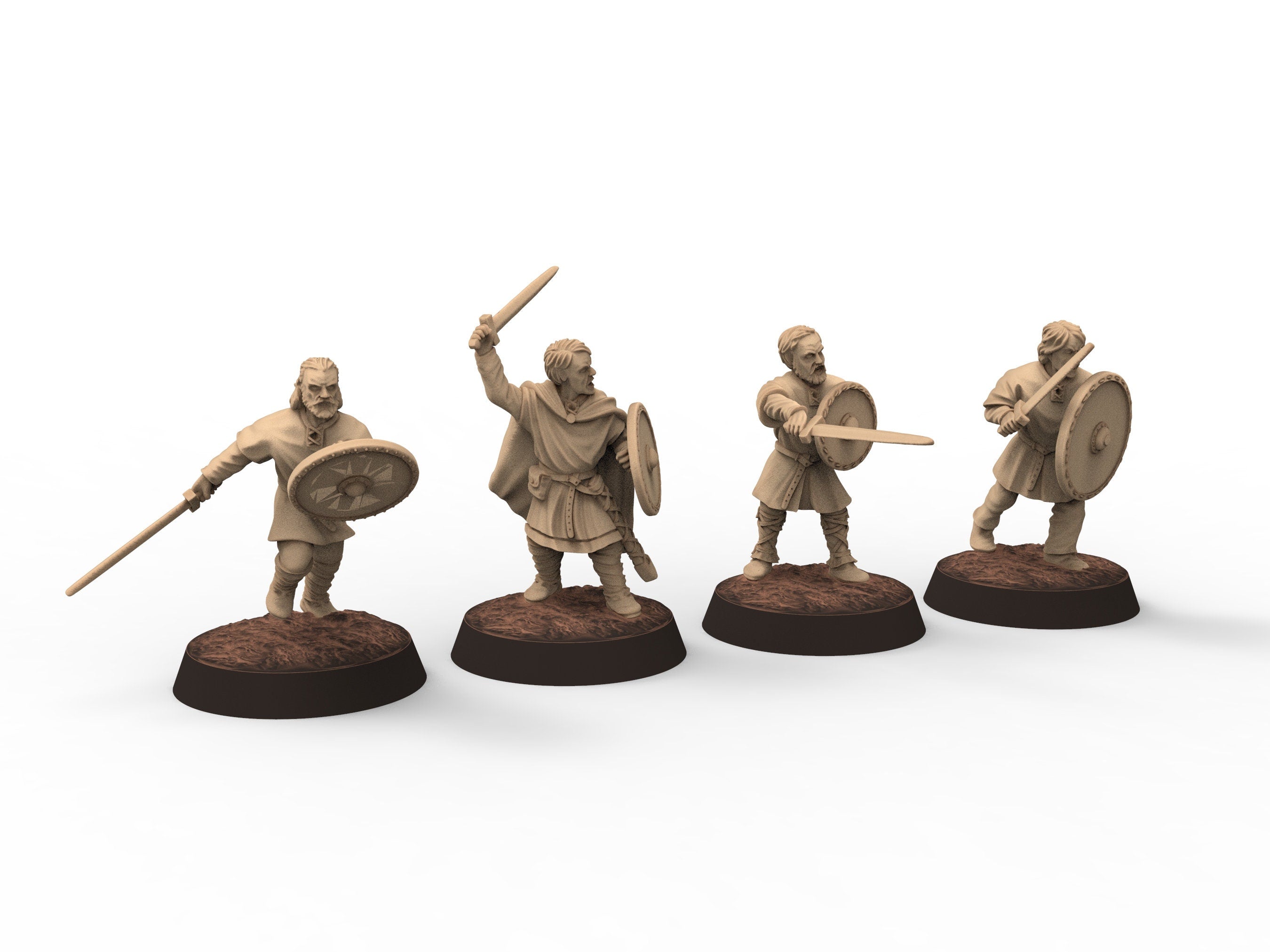 Medieval - Ceorls, 11th century, Ceorl Swordmen, 28mm Historical Wargame, Saga... Medbury miniatures