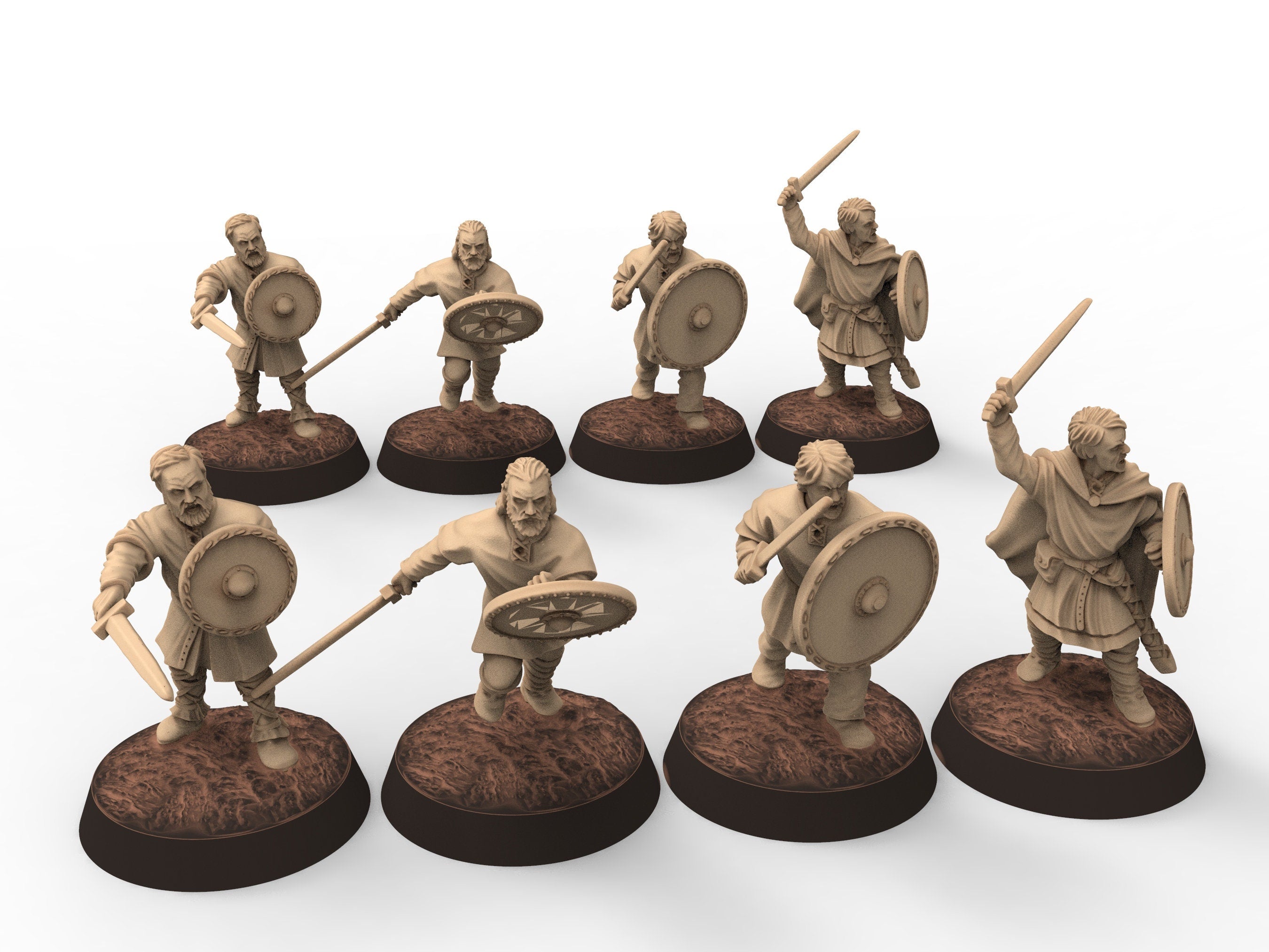 Medieval - Ceorls, 11th century, Ceorl Swordmen, 28mm Historical Wargame, Saga... Medbury miniatures