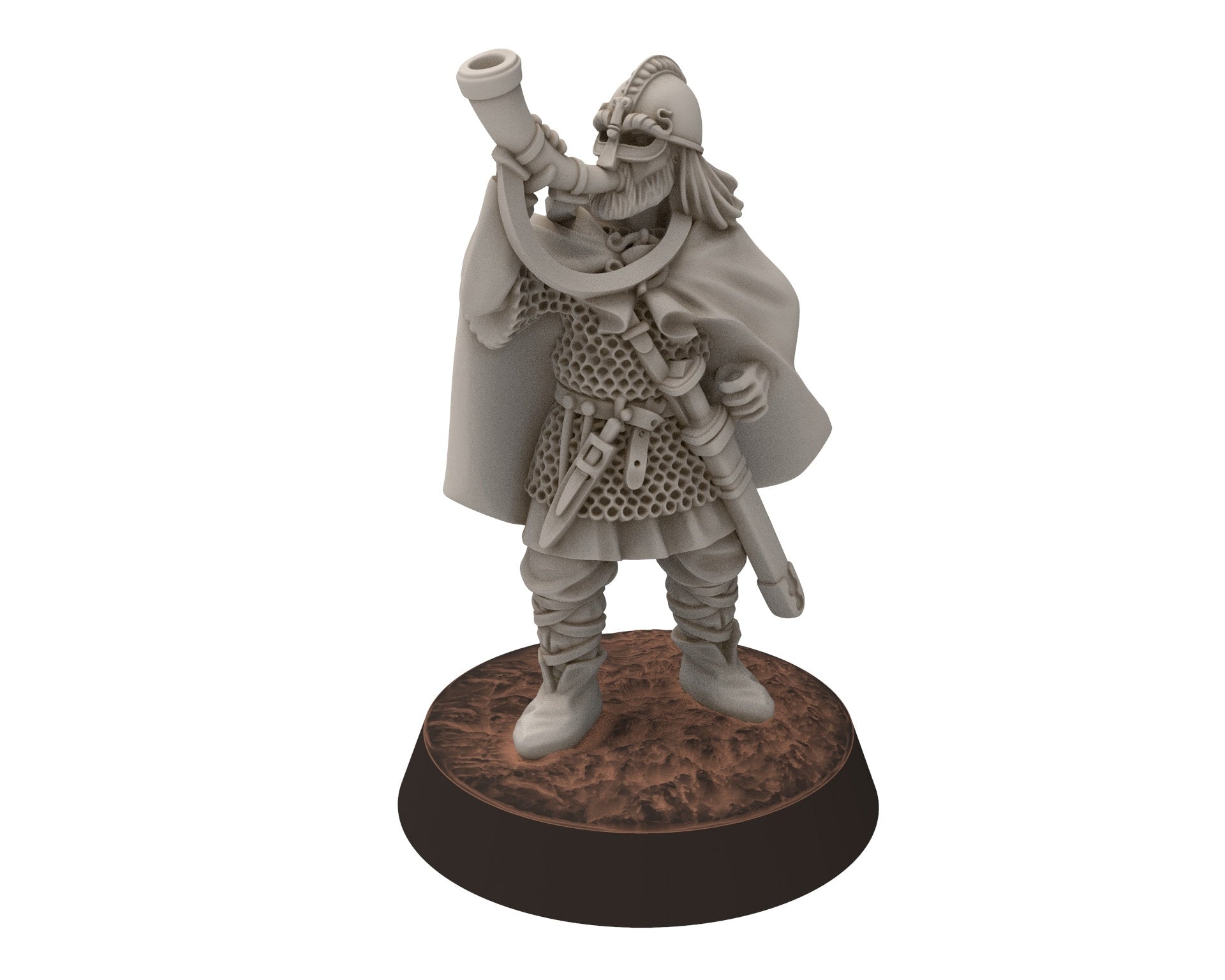 Vendel Era - Wulf, Iconic Hero Epic Warrior 7 century, miniatures 28mm, Infantry for wargame Historical Saga... Medbury miniature