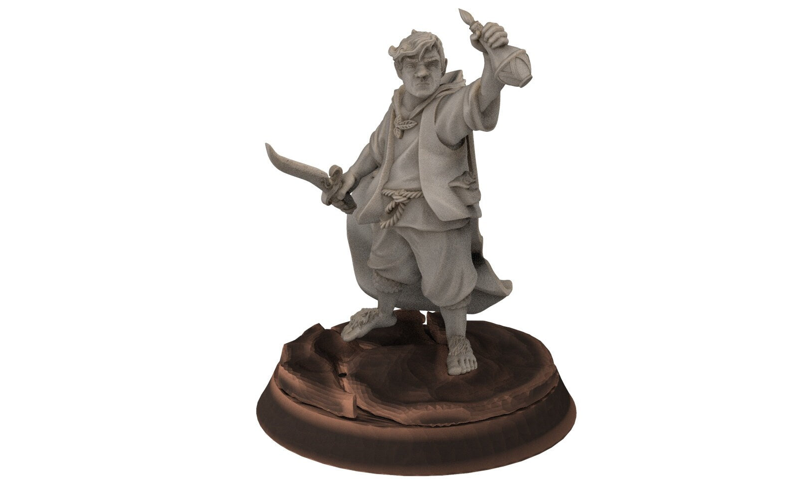 Halfmen - Samuel the brave and the spider old Gnome Halfling