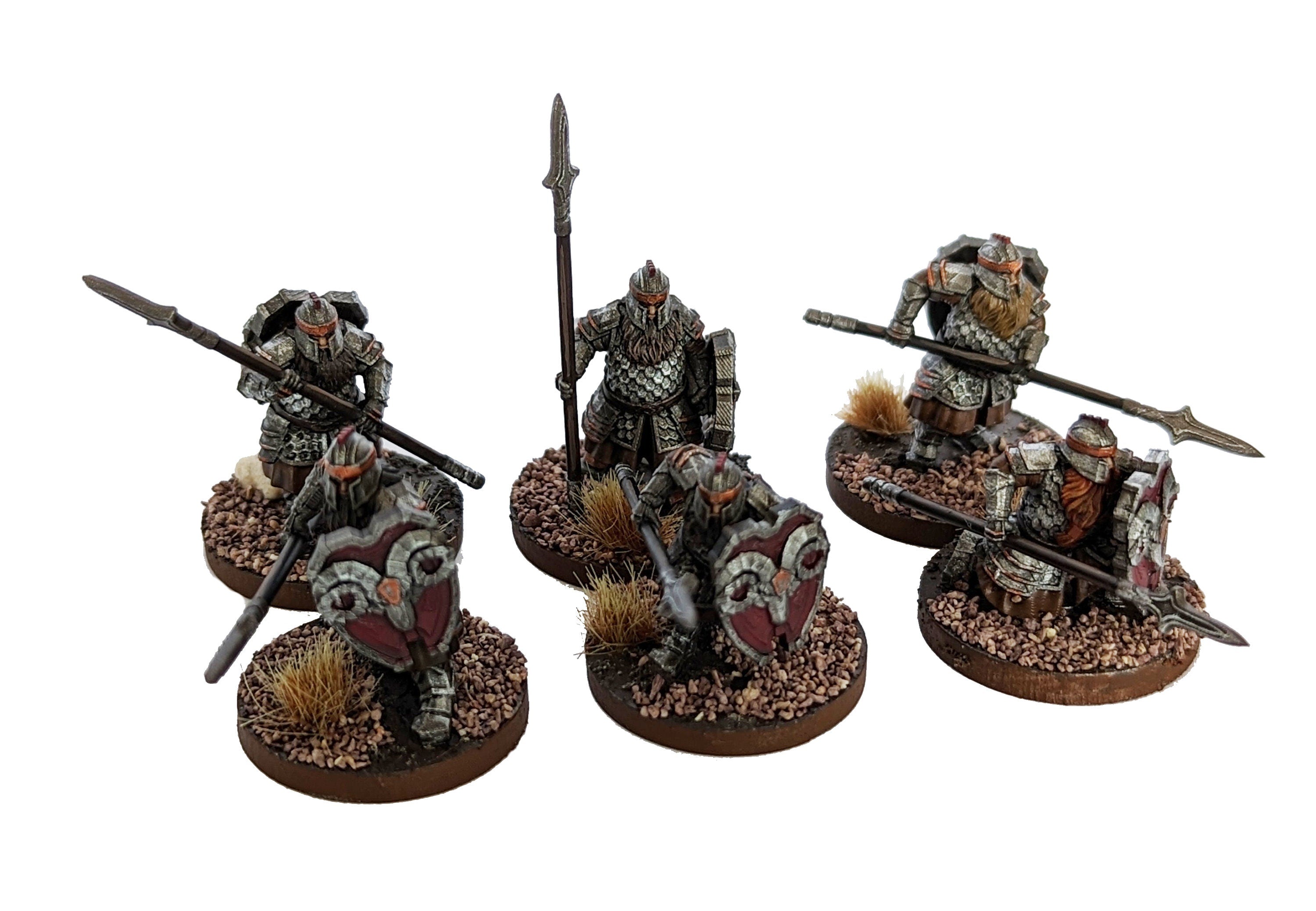 Dwarves - Silver Goat Dwarves with Hammer, The Dwarfs of The Mountains, for Lotr, davale games miniatures