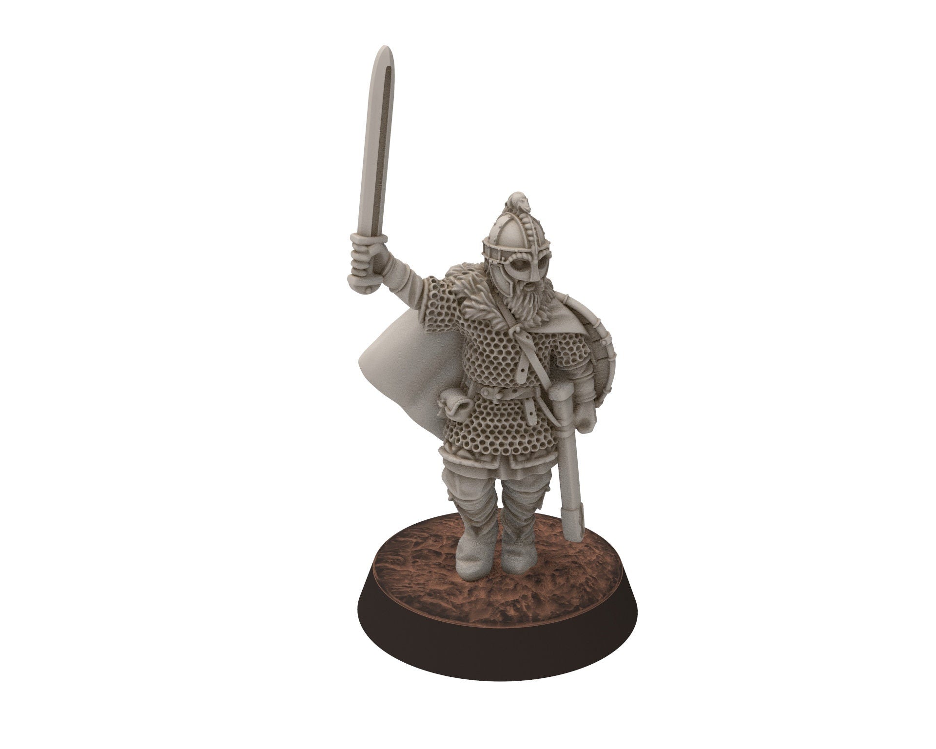 Vendel Era - King Ongentheow, Iconic Hero Epic Warrior 7 century, miniatures 28mm, Infantry for wargame Historical Saga... Medbury miniature