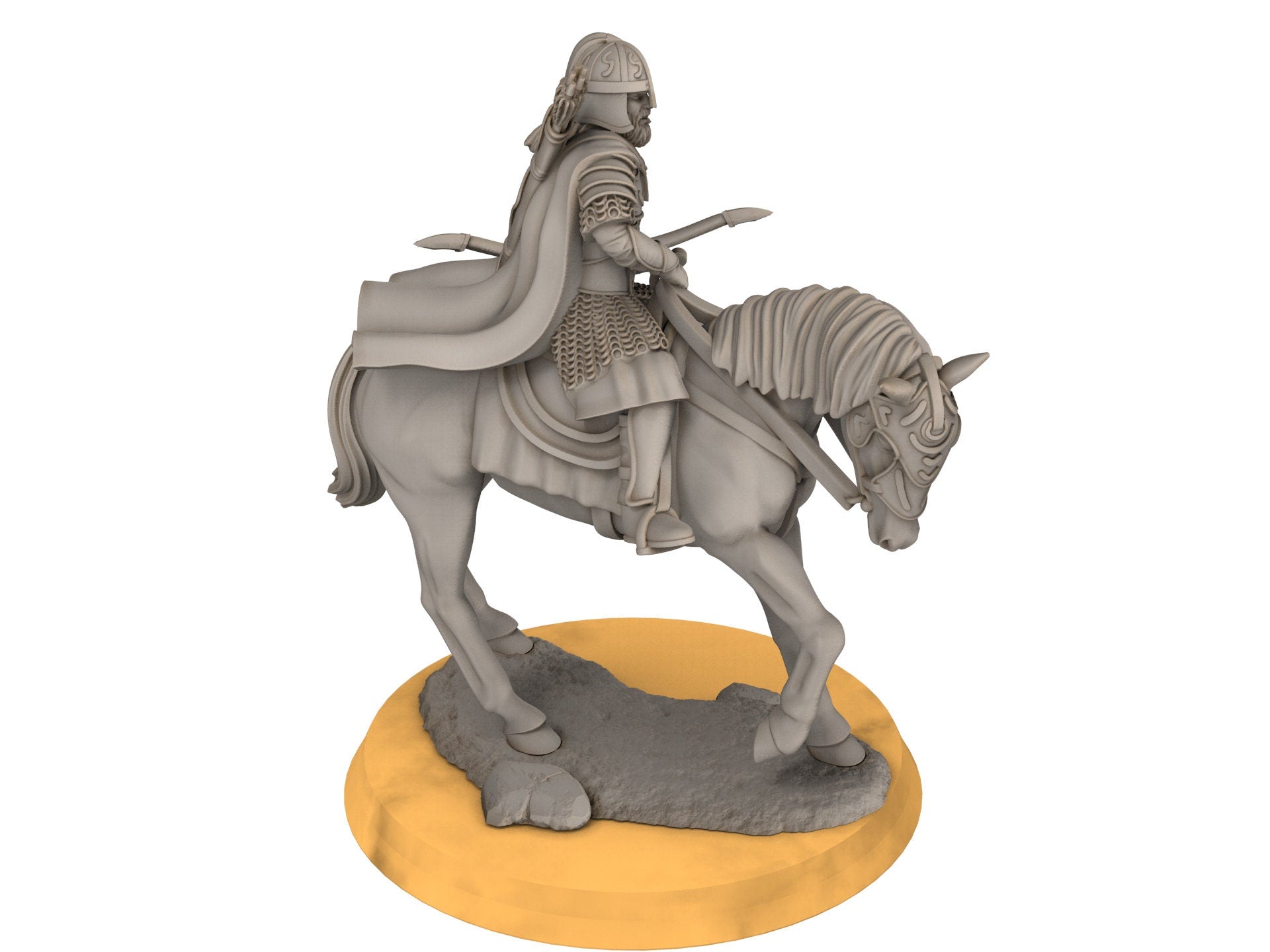 Rohan - West Human Outriders Mounted, Knight of Rohan, the Horse-lords, rider of the mark, Davale, minis for wargame D&D, Lotr...