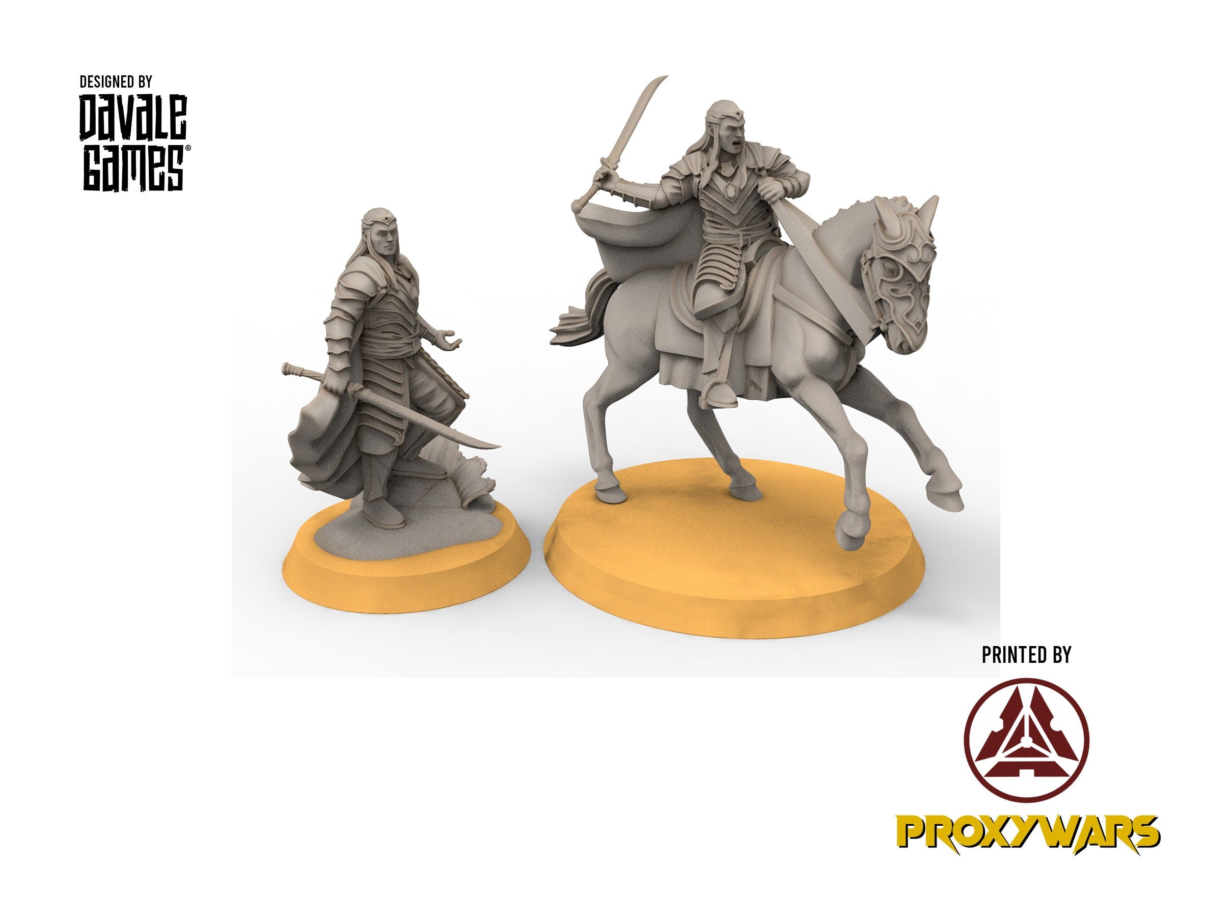 Rivandall - Elrand Lord protector of the heaven, Last Hight elves from the West, Middle rings miniatures for wargame D&D, Lotr...