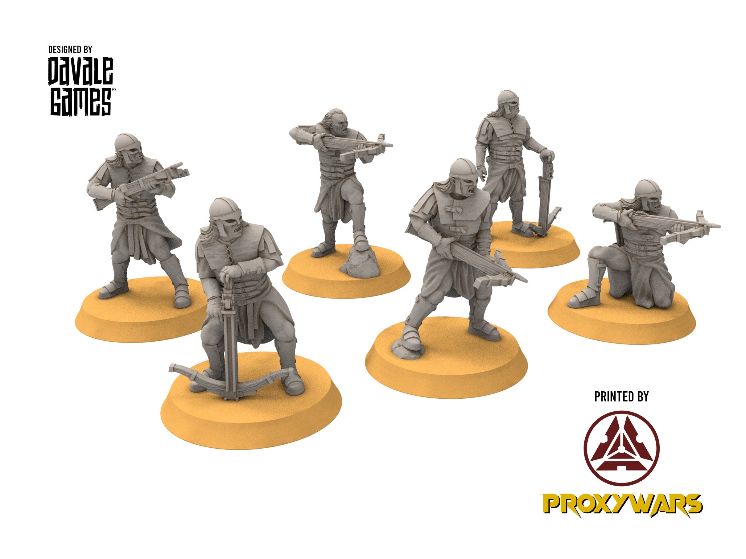 Orcs horde - Orc Crossbows infantry, Orc warriors warband, Middle rings miniatures for wargame D&D, Lotr... Medbury miniatures