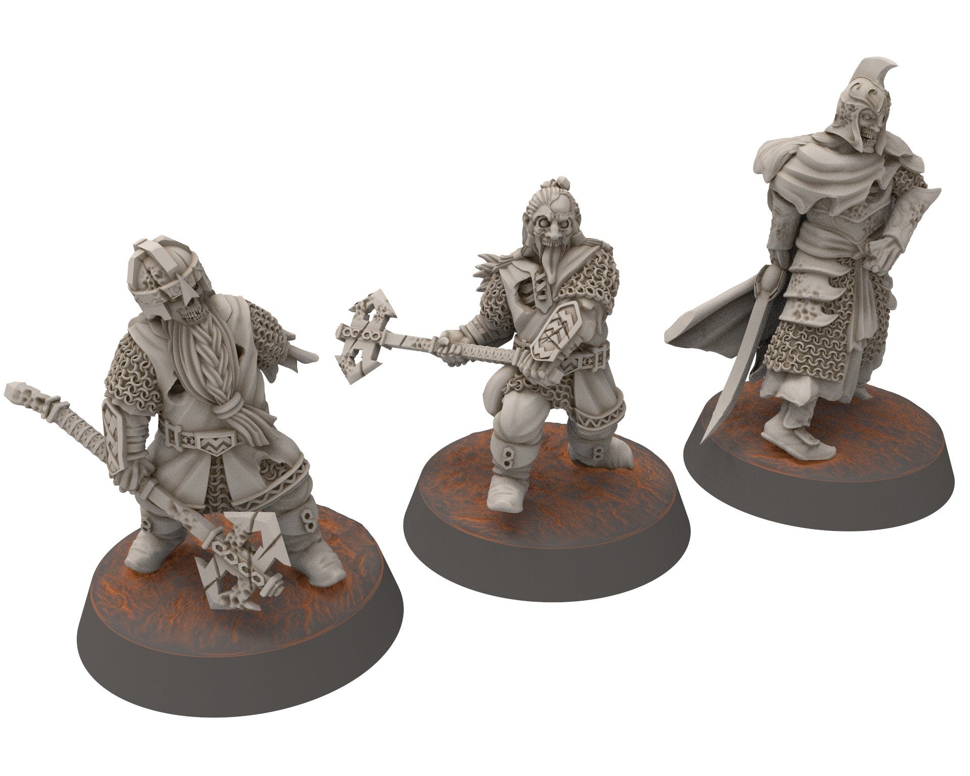 Undead Ghosts - Zombies of the old battlefield, marshland of the east, Ghosts of the old world miniatures for wargame D&D, LOTR...
