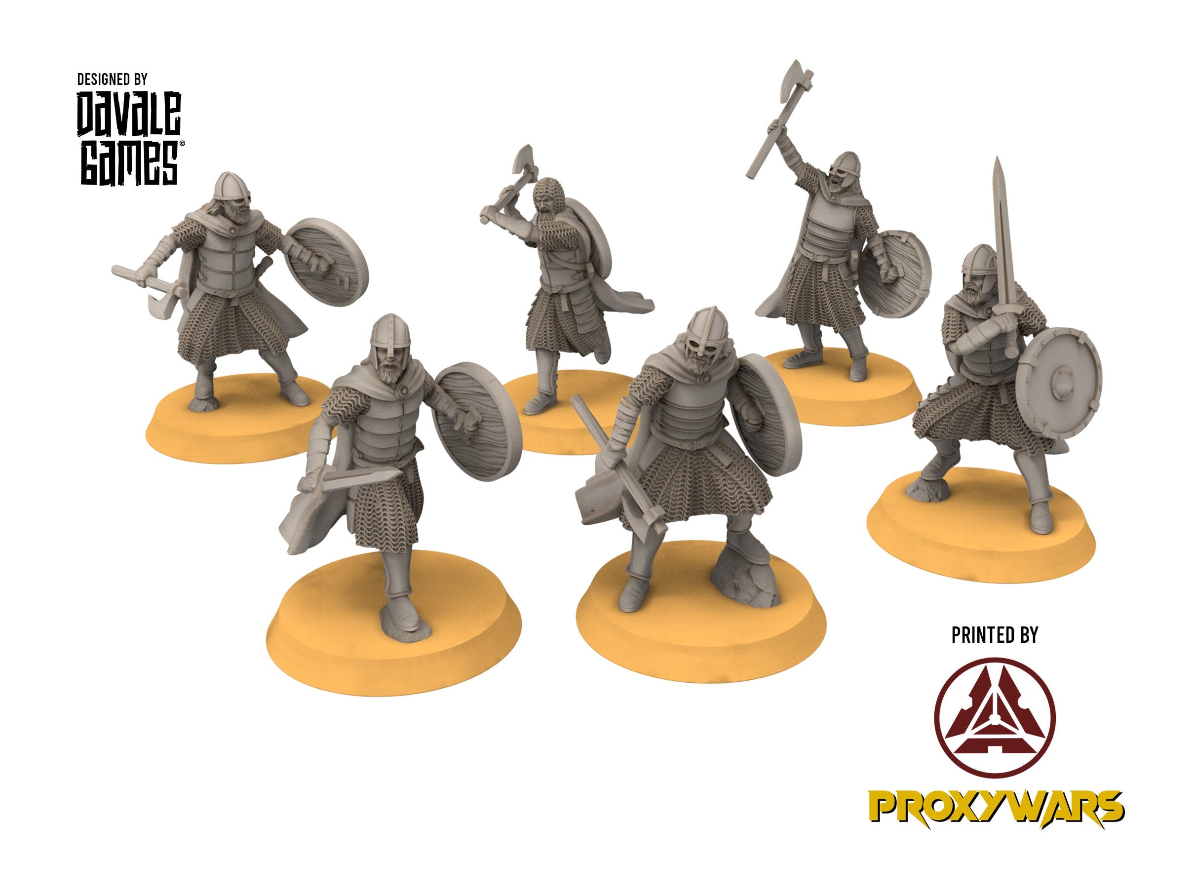 Rohan - West Human Elite Warrior on Foot, Knight of Rohan, the Horse-lords, rider of the mark, Davale, minis for wargame D&D, Lotr...
