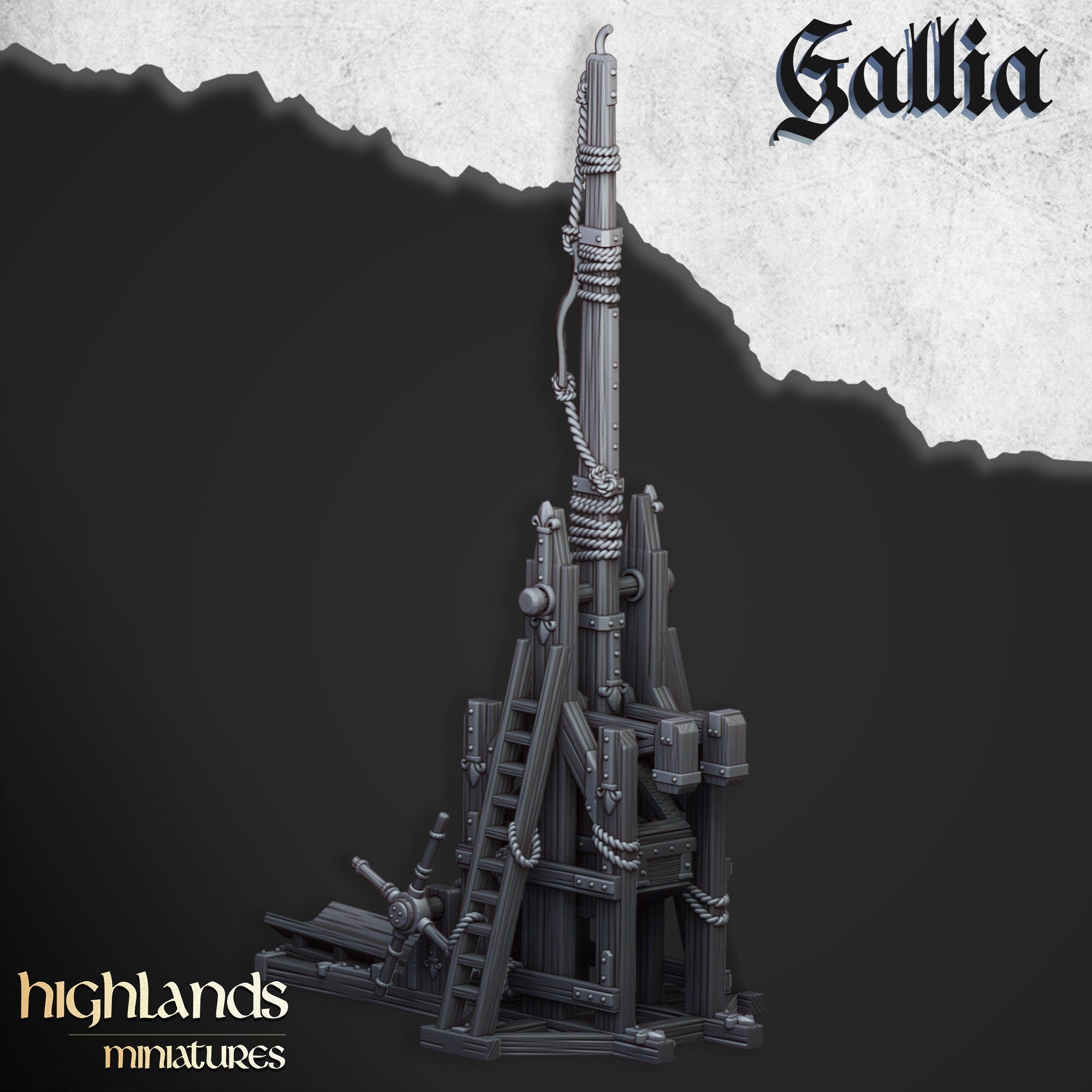 Arthurian Knights - Gallia Trebuchet, for Oldhammer, king of war, 9th age