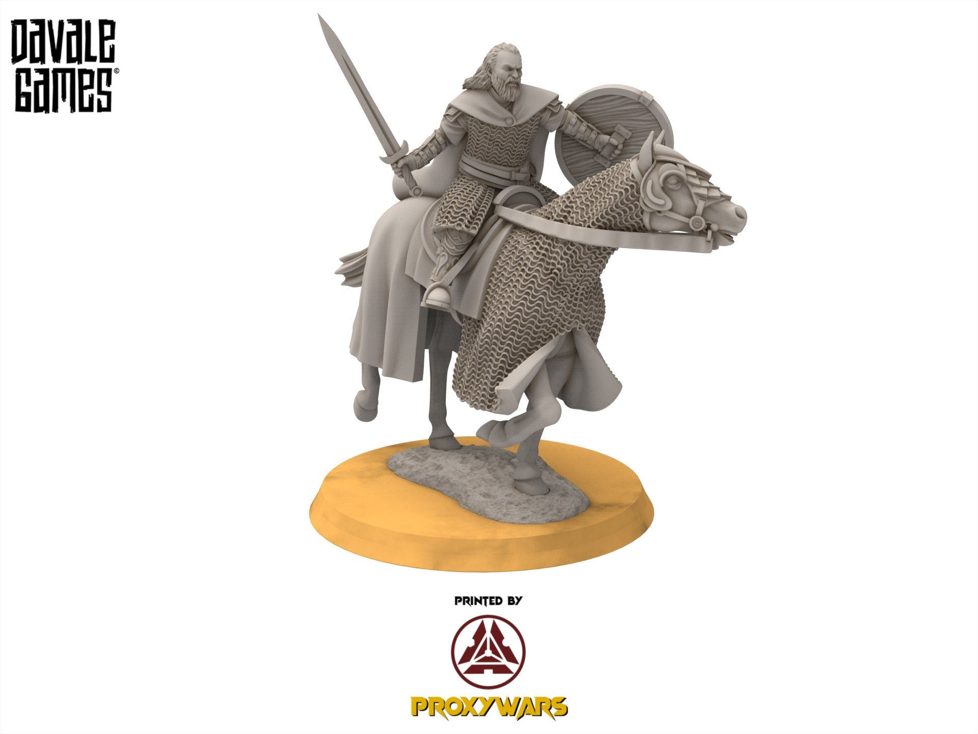 Rohan - West Humans Hammer-sons cavalry, Knight of Rohan, the Horse-lords, rider of the mark, minis for wargame D&D, Lotr...