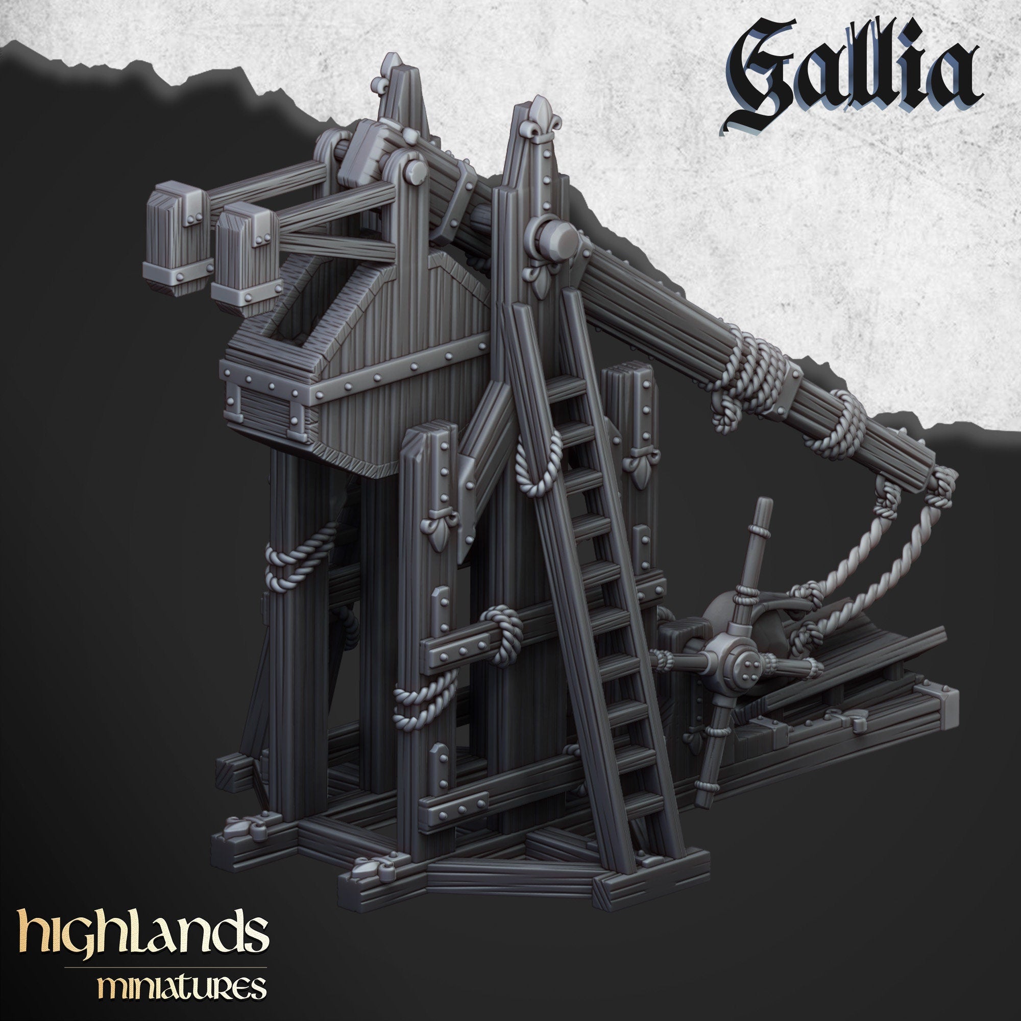 Arthurian Knights - Gallia Trebuchet, for Oldhammer, king of war, 9th age
