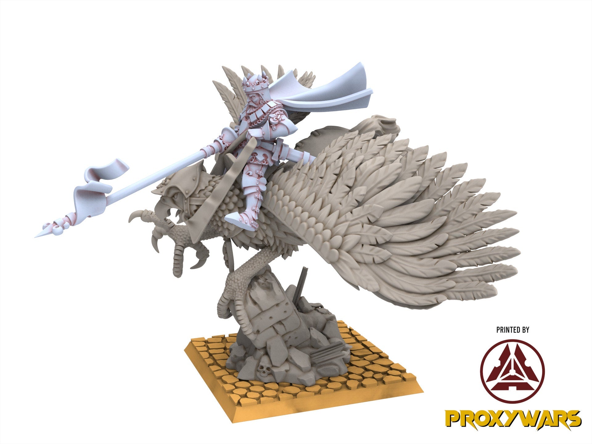 Arthurian Knights - ROBERT The Gallia with Spear and Sword, for Oldhammer, king of war, 9th age