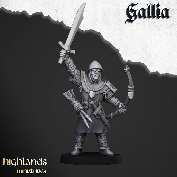 Arthurian Knights - Gallia Archer, for Oldhammer, king of wars, 9th age