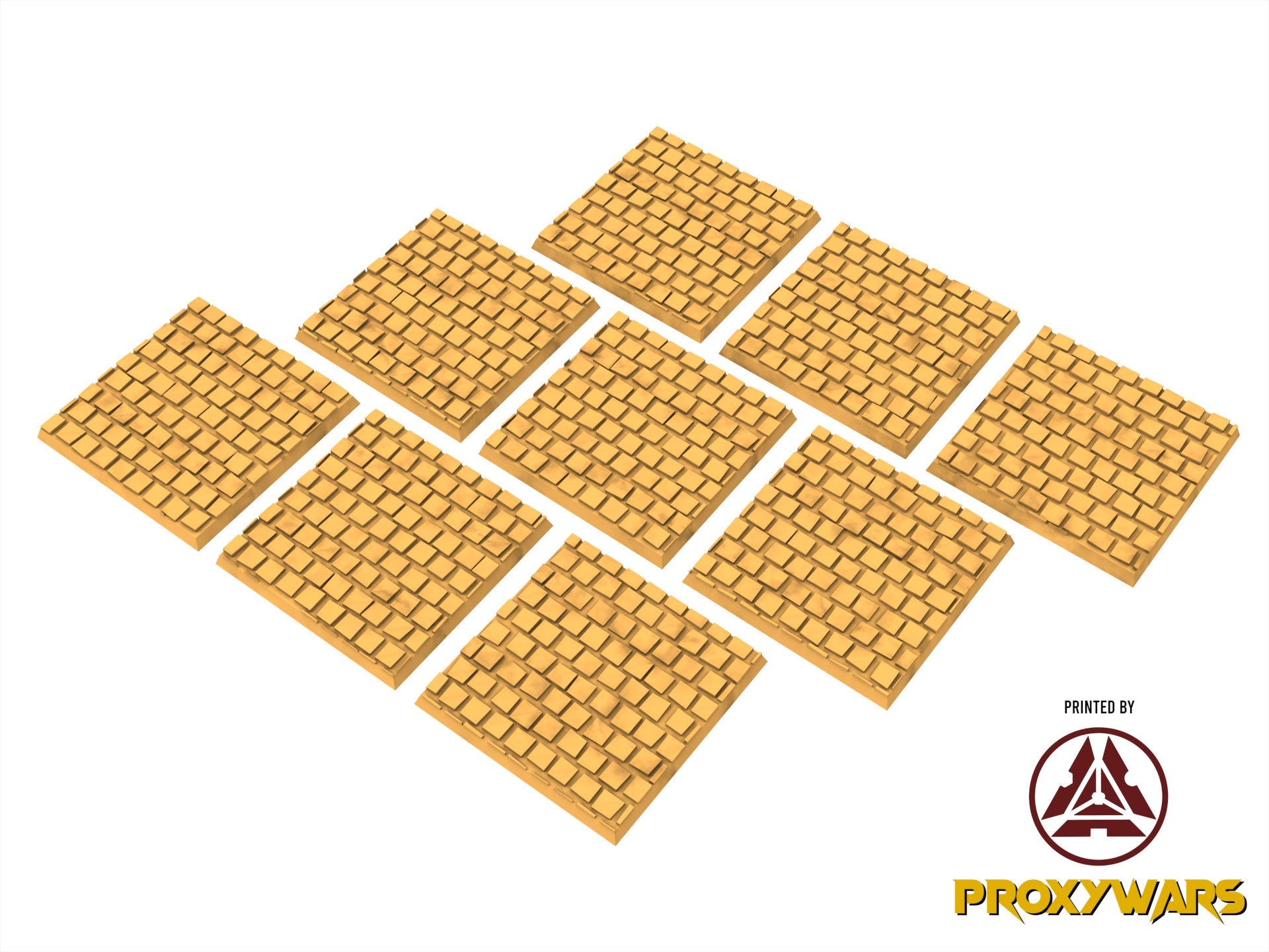 Pavement V2 - Lot of 25mm to 50mm Square bases usable for Oldhammer, 9th age, King of war, Donjon et dragon, Confrontation, wargame...
