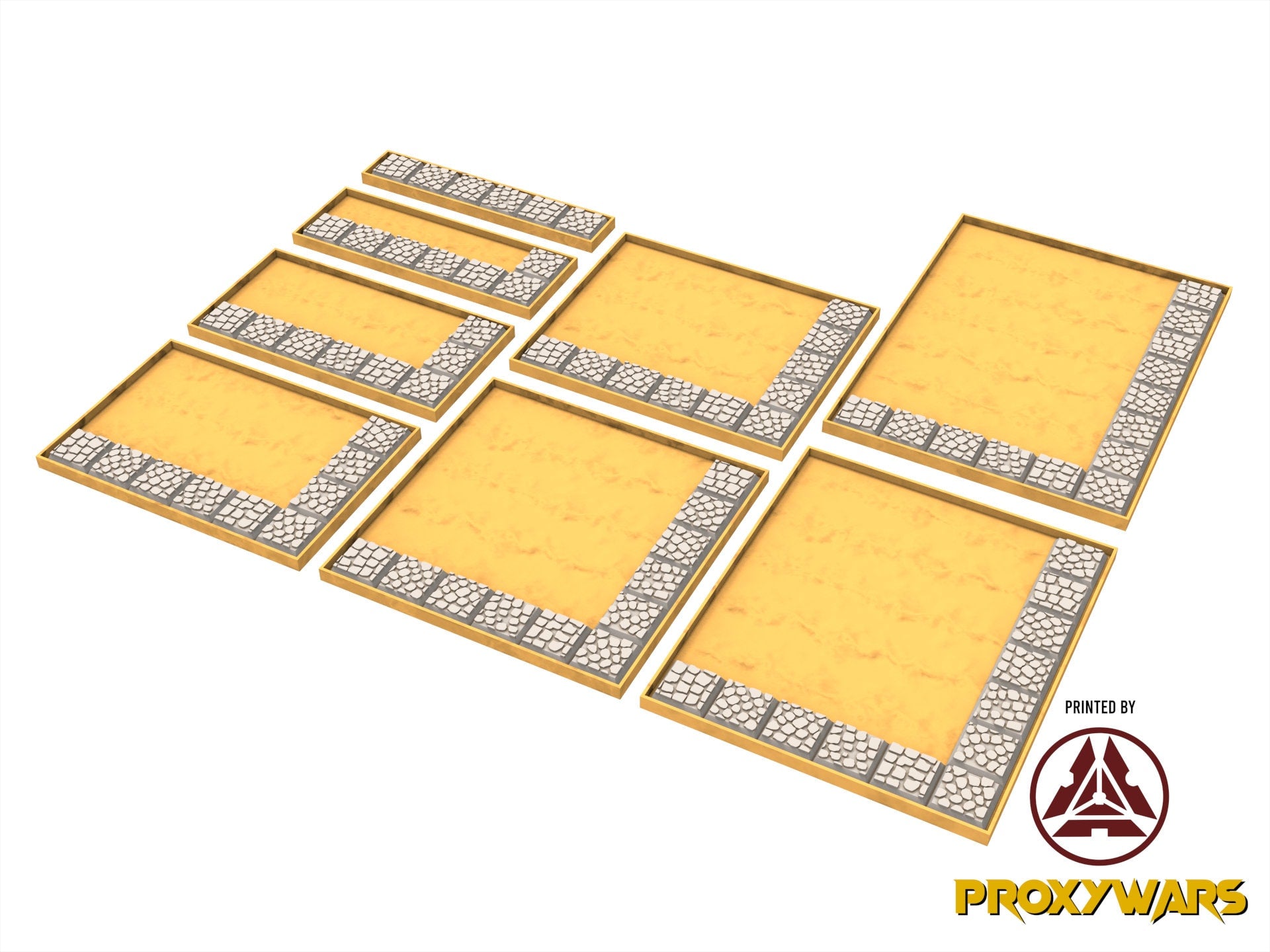 PLA Movement Tray for base square 20mm, arthurian, orc, dwarves, lost temple, beastmen, undead, sylvan