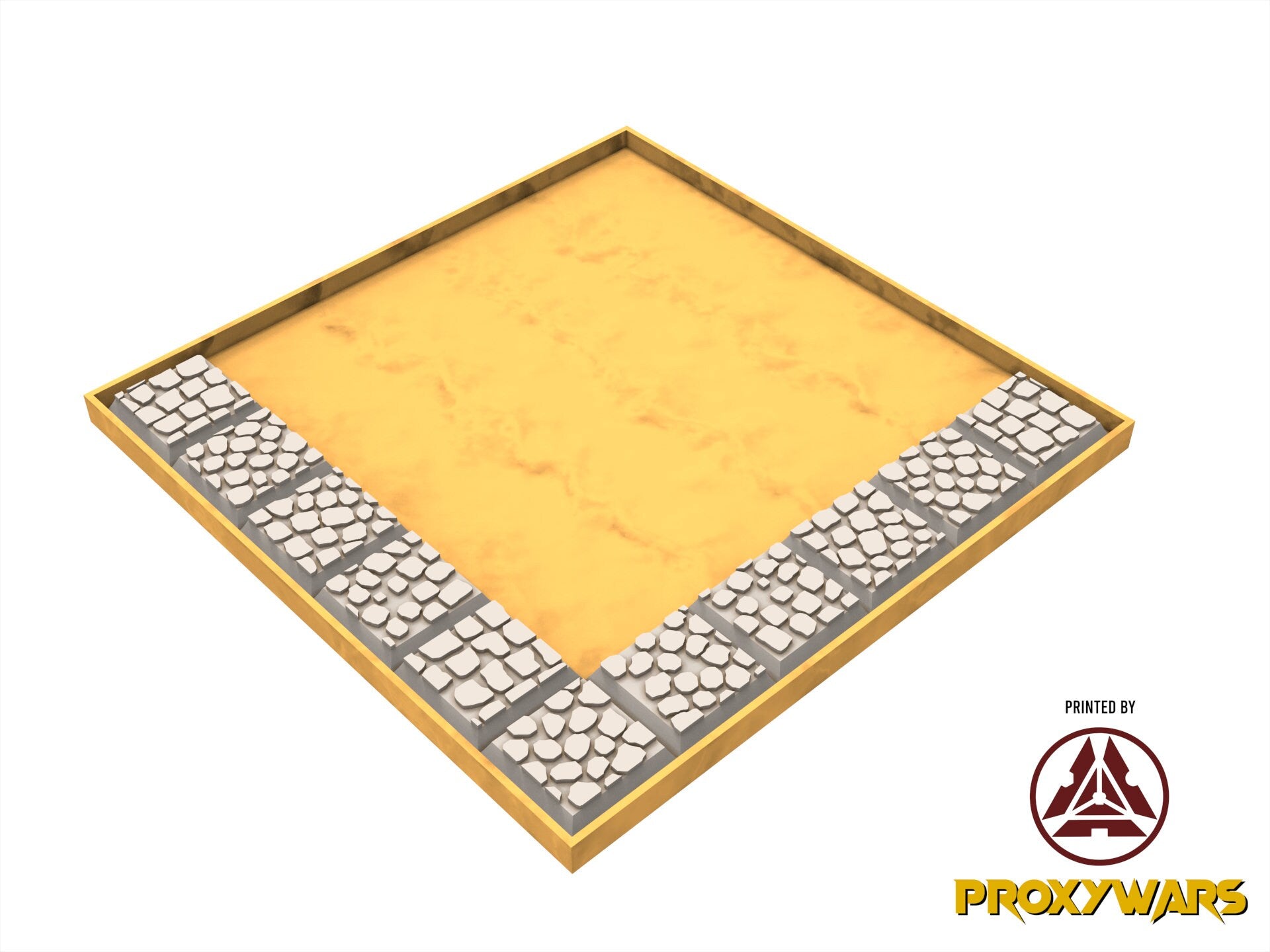 PLA Movement Tray for base square 20mm, arthurian, orc, dwarves, lost temple, beastmen, undead, sylvan