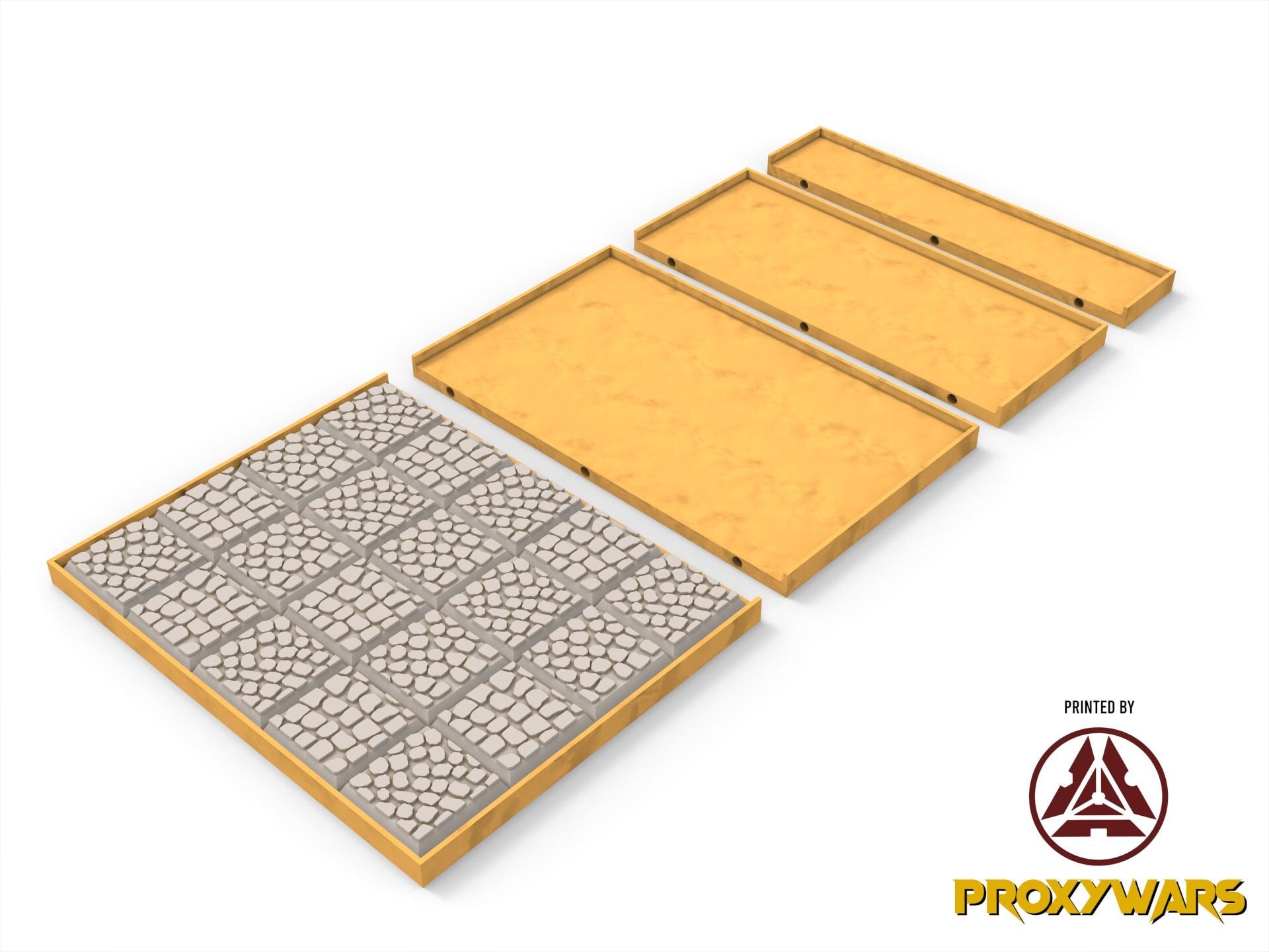 Movement Tray V2 for base square 25mm, arthurian, orc, dwarves, lost temple, beastmen, undead, sylvan