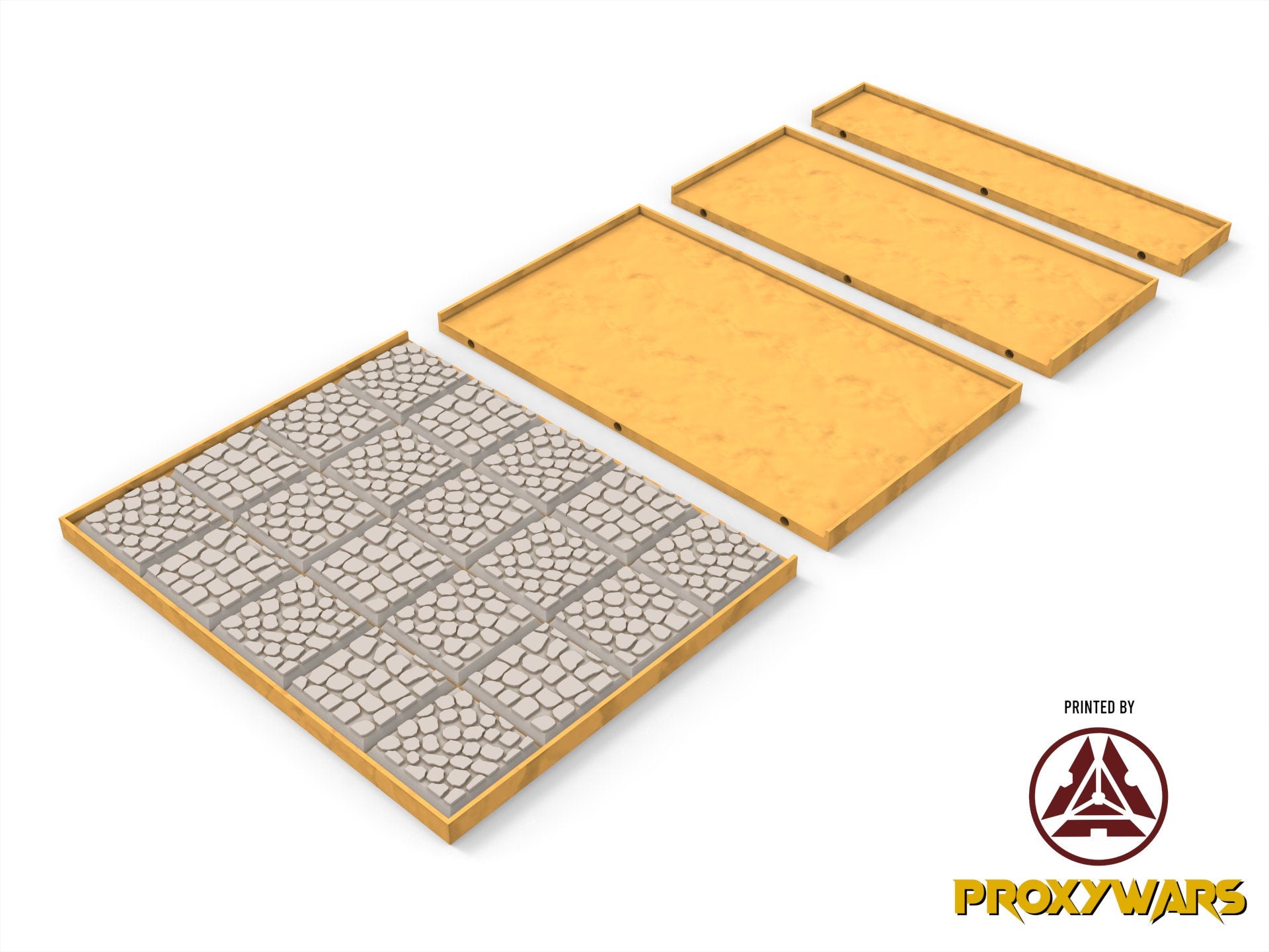 Movement Tray V2 for base square 30mm, arthurian, orc, dwarves, lost temple, beastmen, undead, sylvan